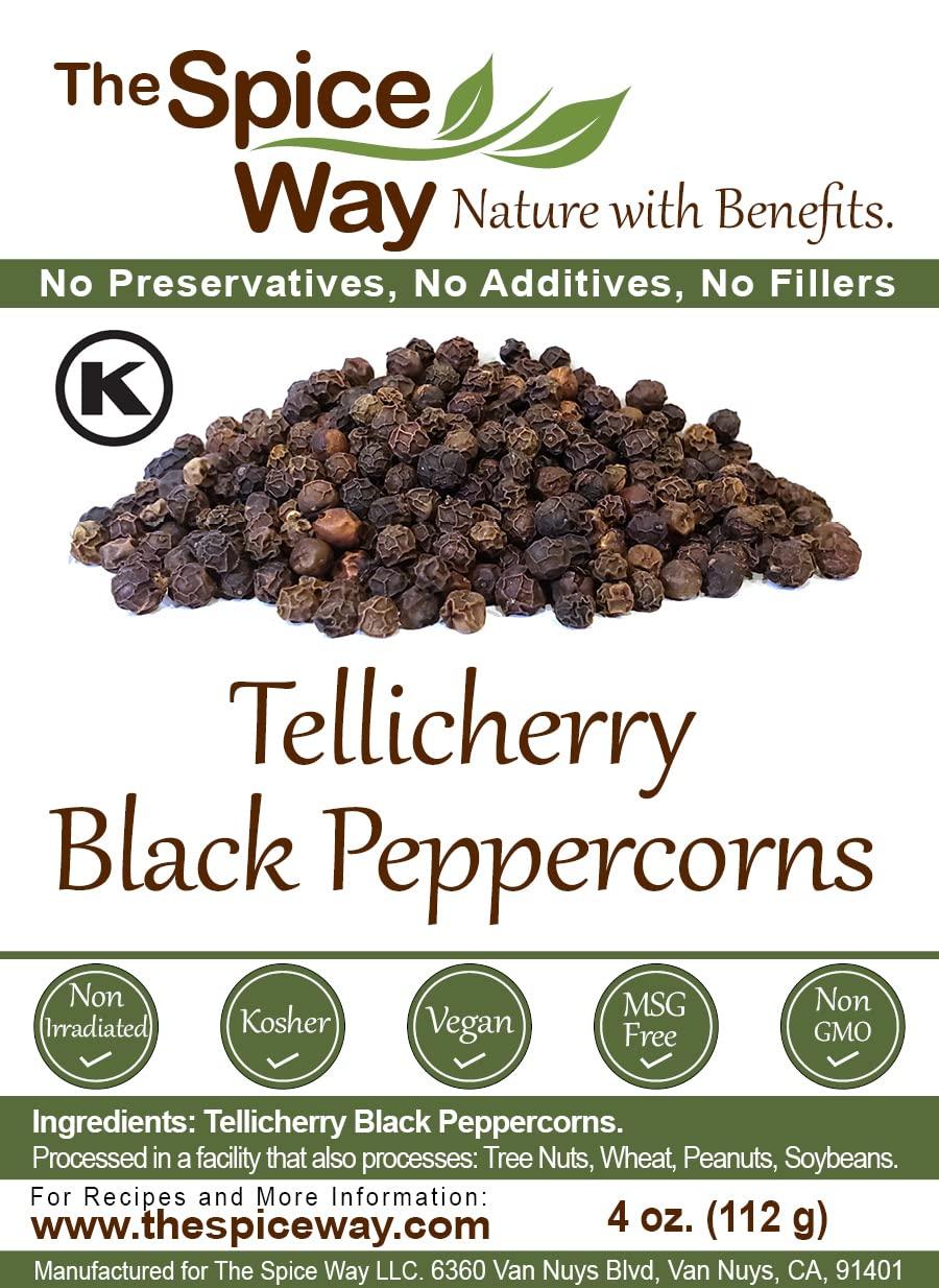 The Spice Way Whole Tellicherry Black Peppercorns ( 4 oz ) can be used as a grinder refill bulk.