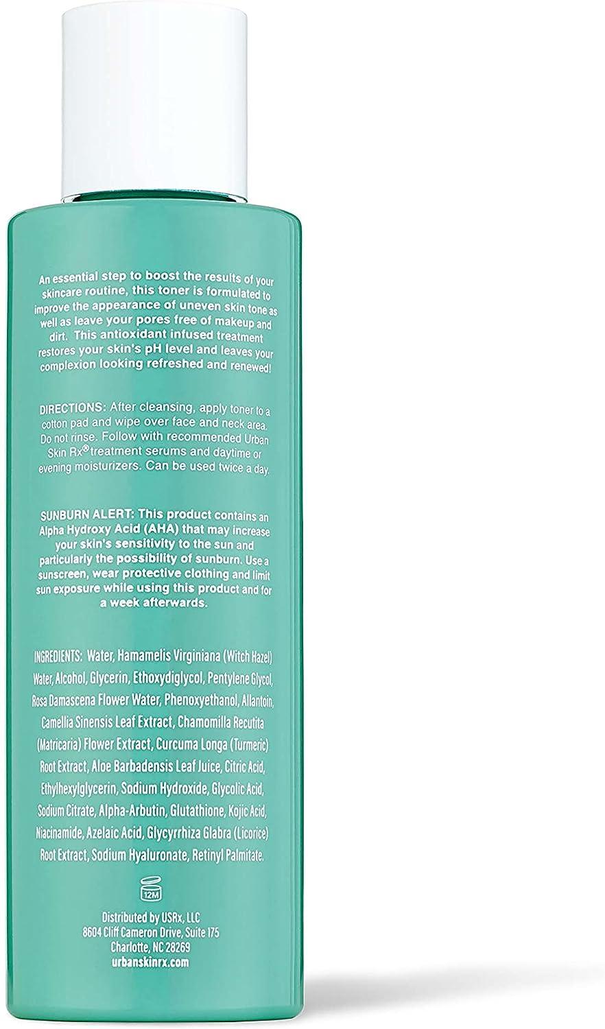 Urban Skin Rx Witch Hazel Brightening Toner | pH Balancing Antioxidant  Treatment with Niacinamide & Glycolic Acid | 4.5 Oz | Buy Now with Express  International Delivery