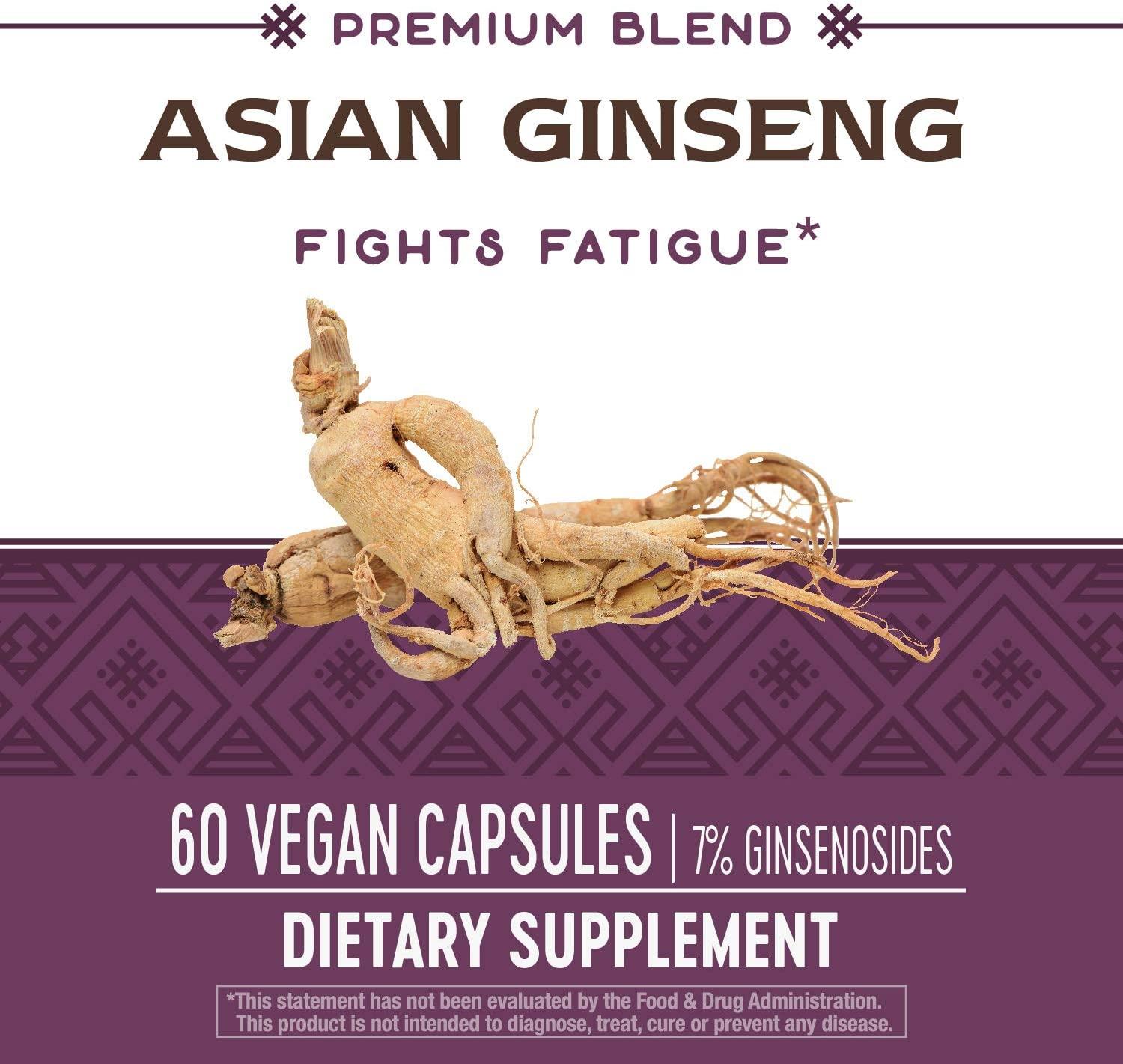 Nature's Way Ginseng, Asian Standardized (Packaging May Vary) , 60