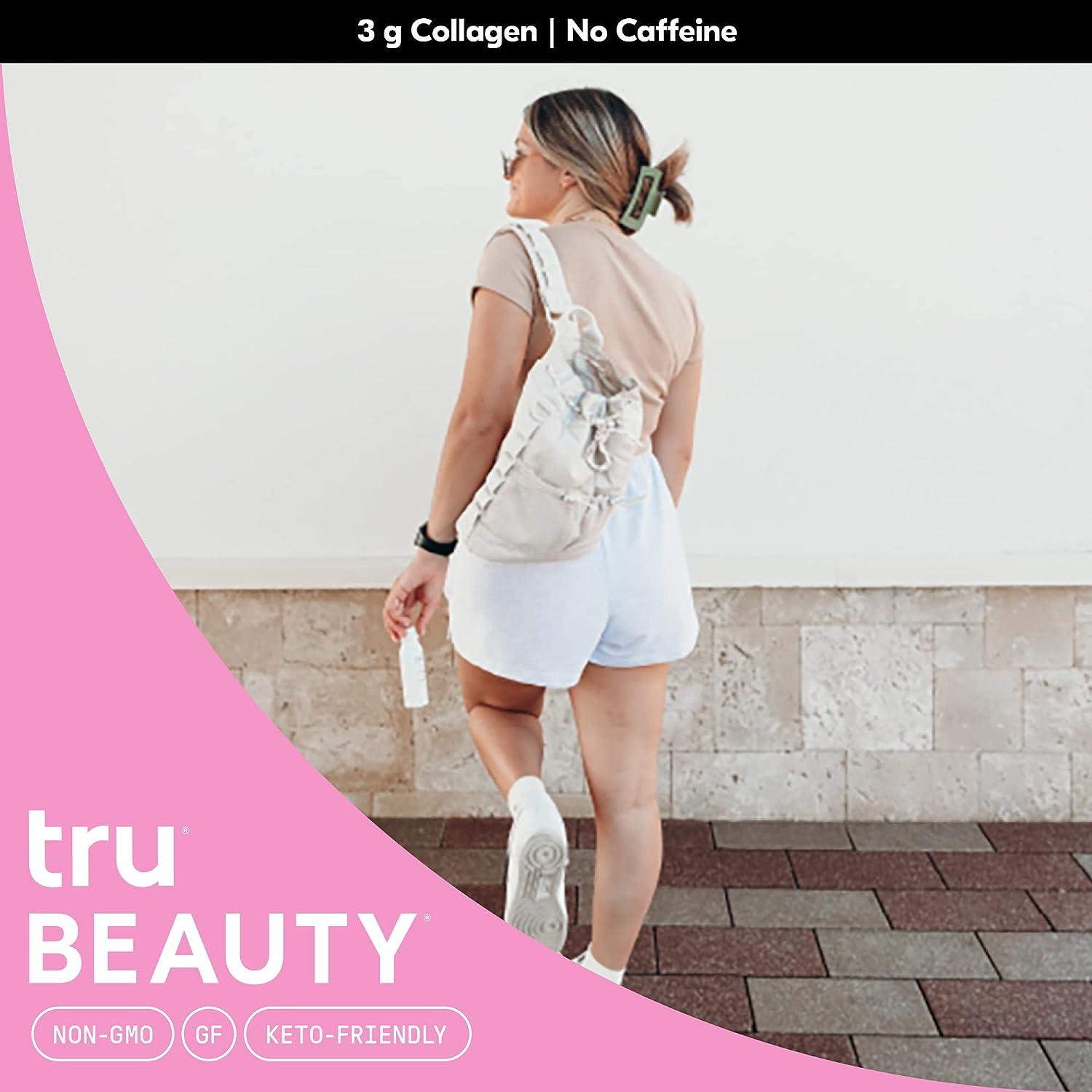 Tru Beauty Liquid Collagen Peptides Shots (12Pack) with Biotin