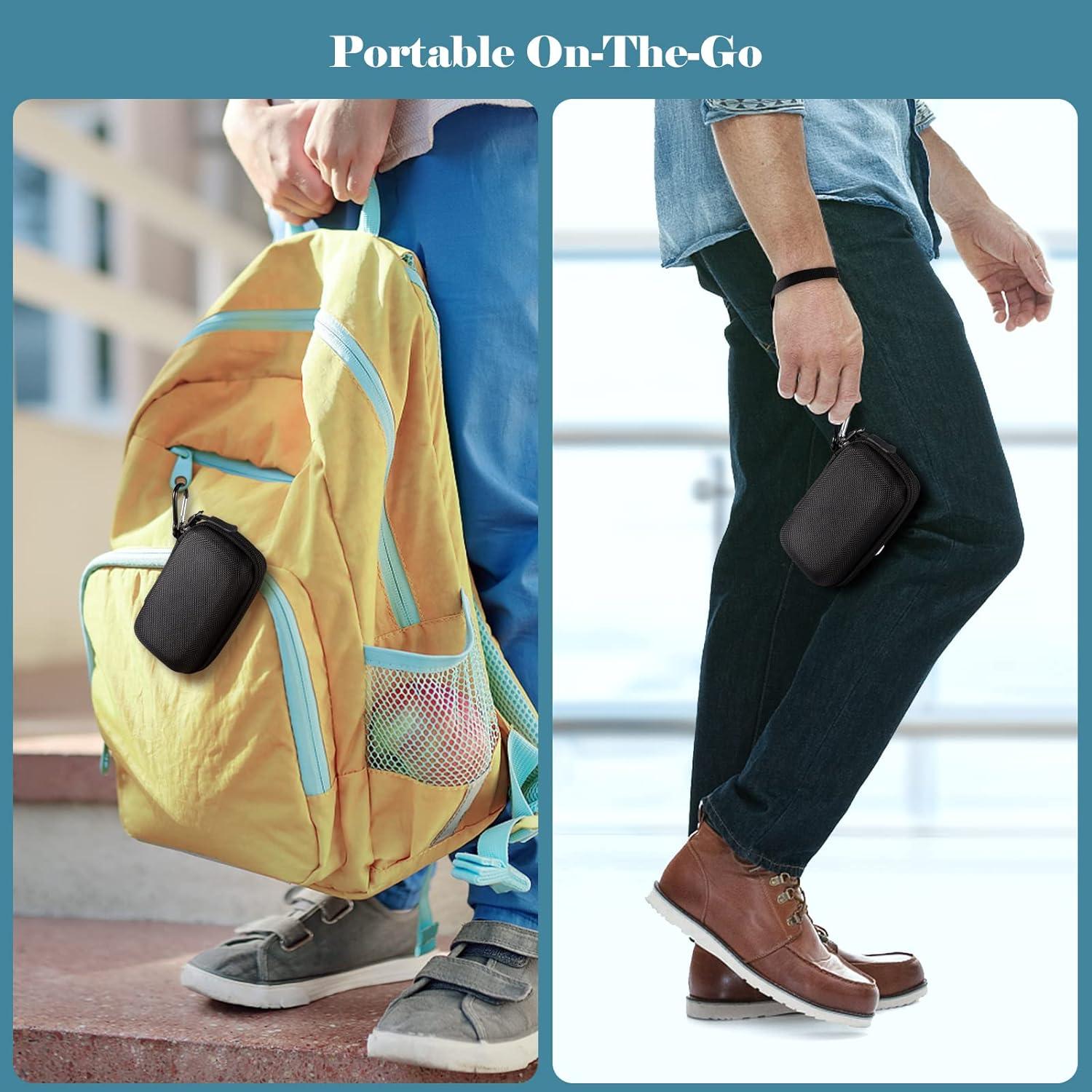 MEDMAX Asthma Inhaler Case Hard Shell Protective Travel Carrying Case