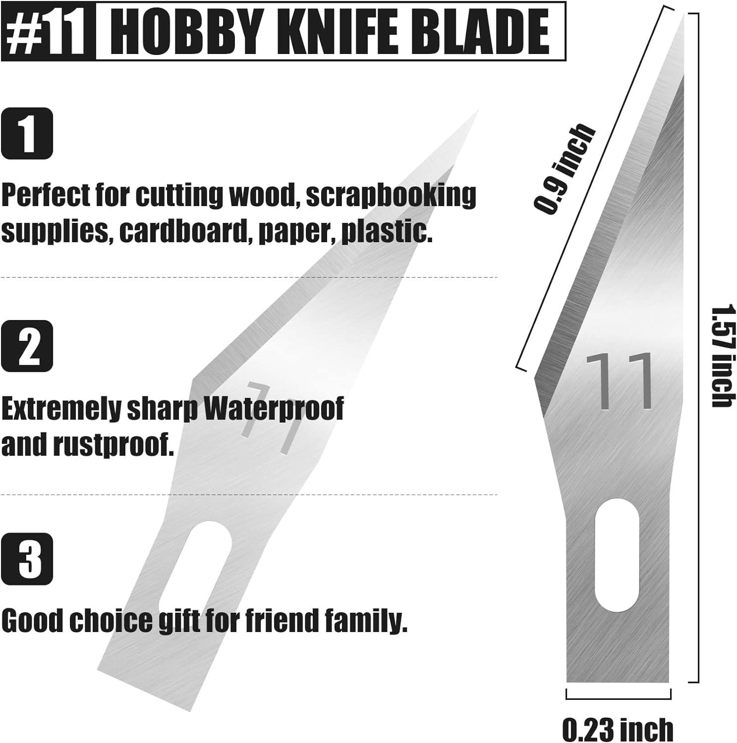 JTIEO 200 PCS Exacto Knife Blades #11 Exacto Knife Replacement