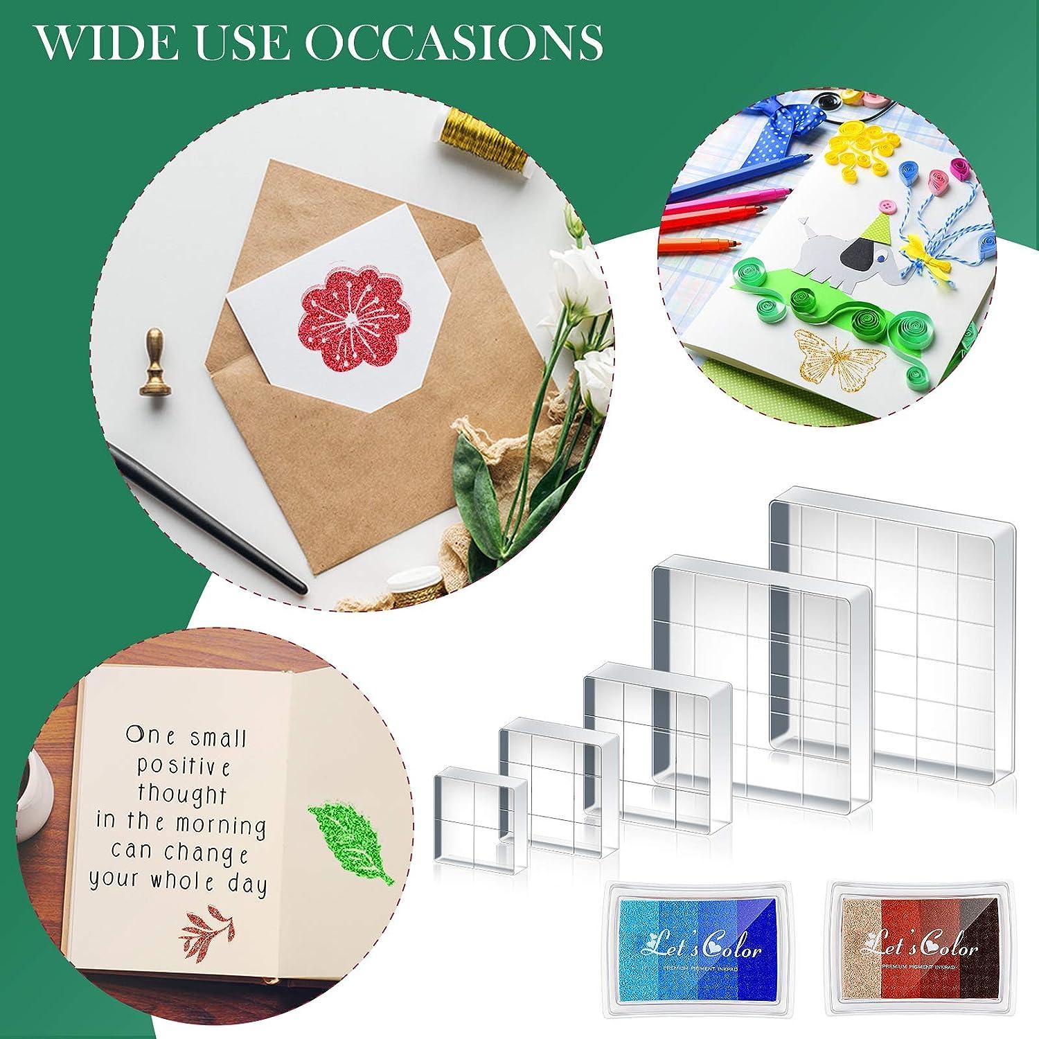 Clear Acrylic Blocks For Stamping & Card Making