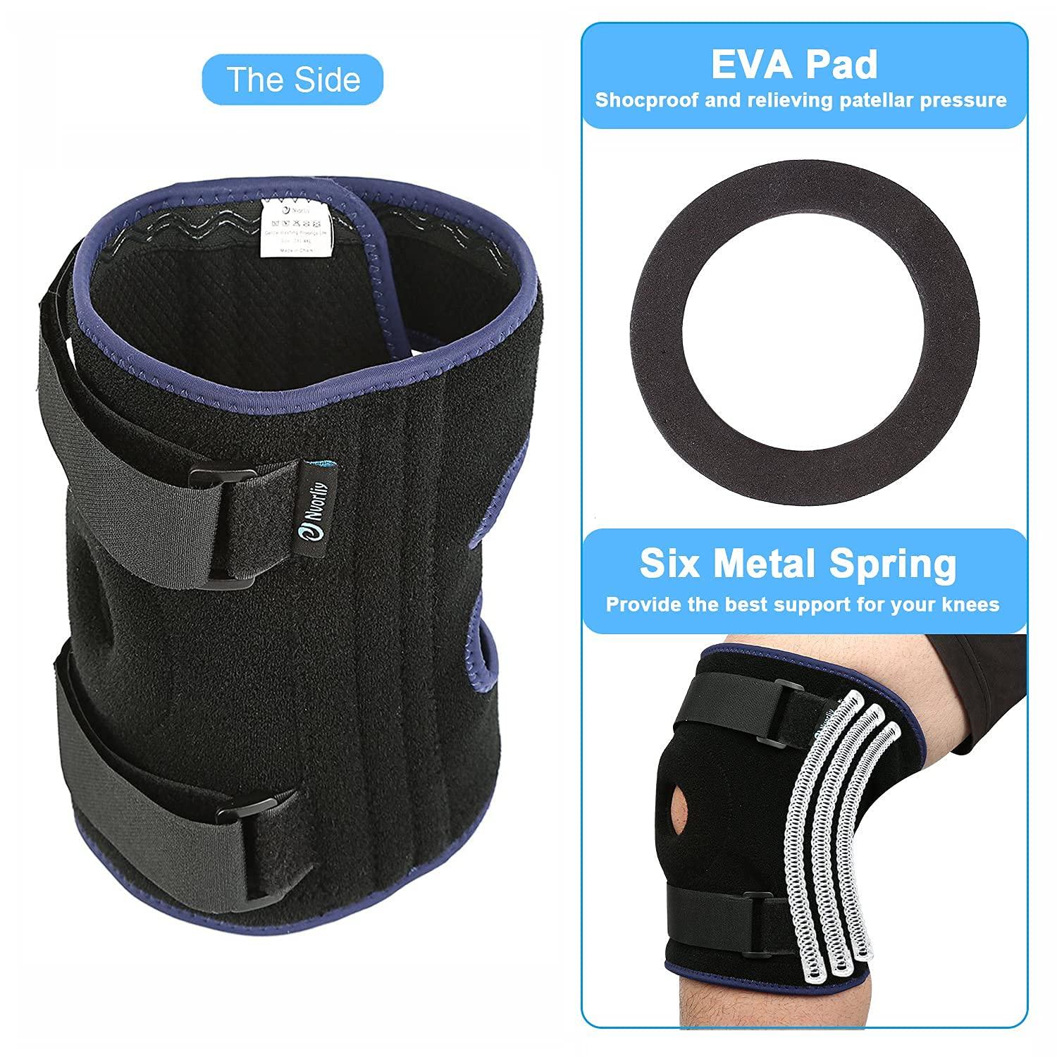 Nvorliy Plus Size Knee Brace XL-8XL Extra Large Open-Patella Stabilizer  Breathable Neoprene Support For Arthritis, Acl, Running, Pain Relief,  Meniscus Tear, Post-Surgery Recovery (5XL/6XL)