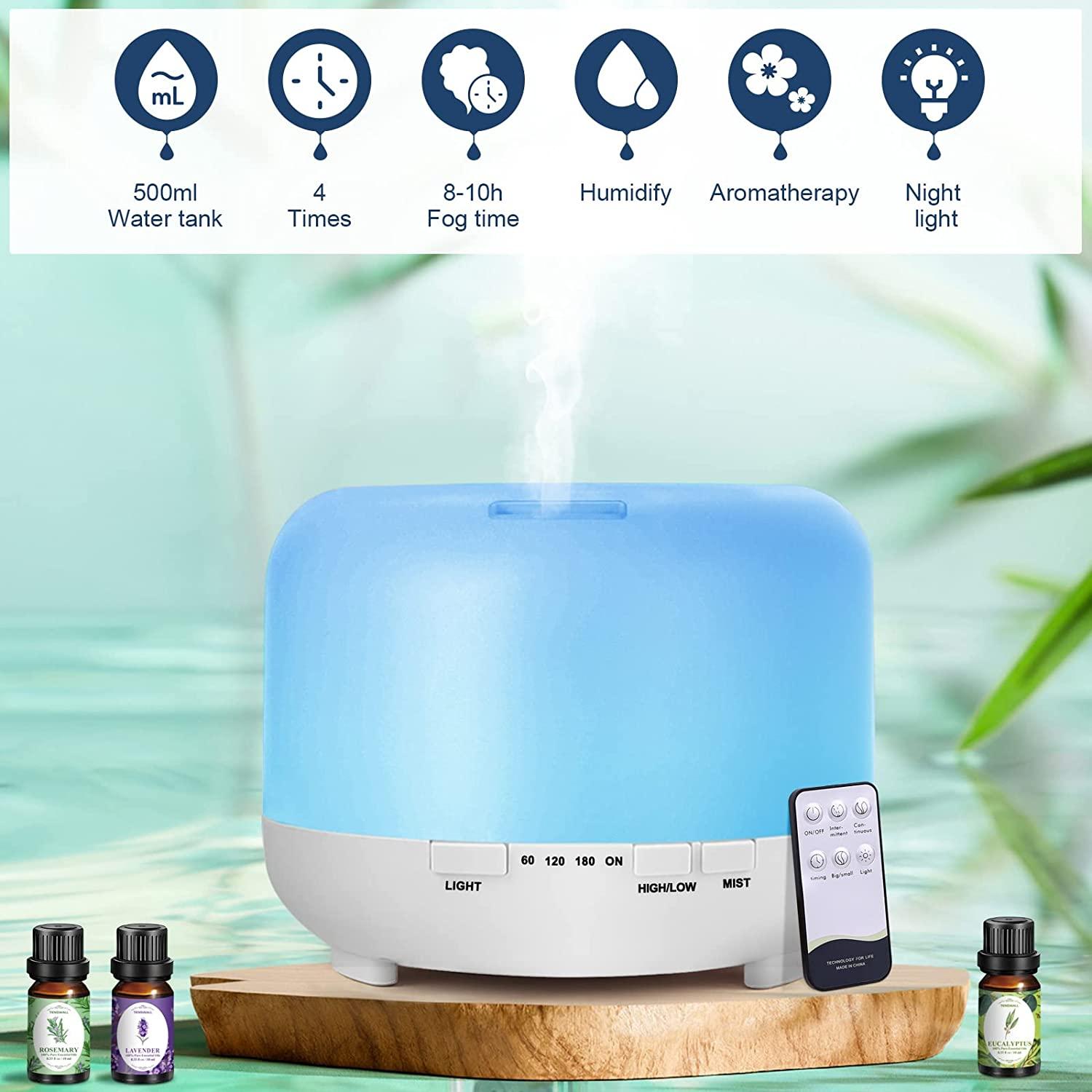  Ultrasonic Aromatherapy Essential Oil [Aroma Diffuser