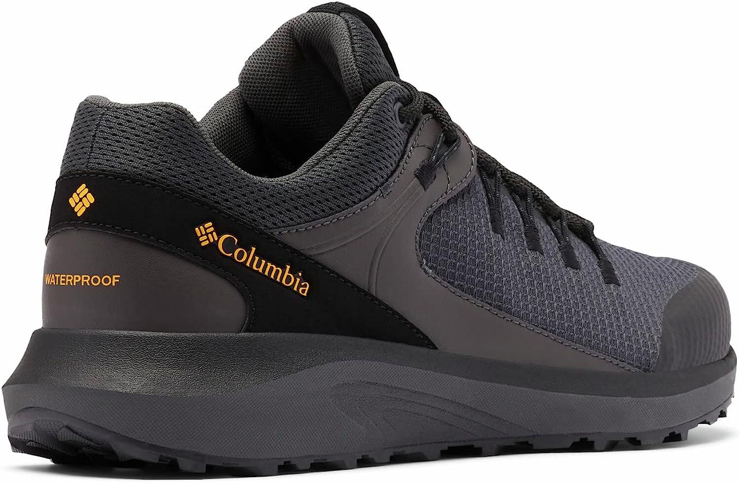 Columbia Men's Trailstorm Waterproof Hiking Shoe 10 Dark Grey/Bright Gold