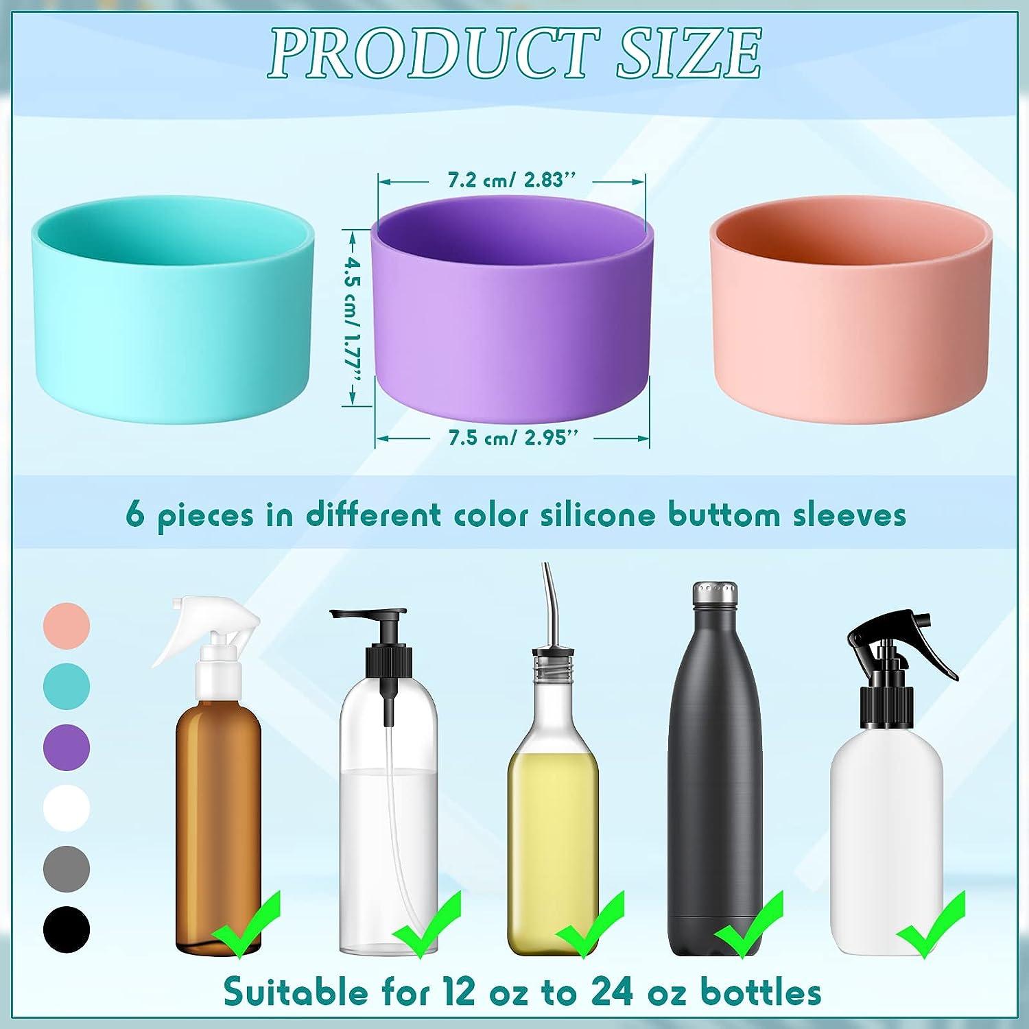 6 Pieces Protective Silicone Sleeve Bottom Base Accessories for 16 oz Spray  Bottles, Makeup Glass Bottle Silicone Cover Non Slip Cosmetic Spray Bottom  Cover for 12 to 24 oz Sport Water Bottle, 6 Color