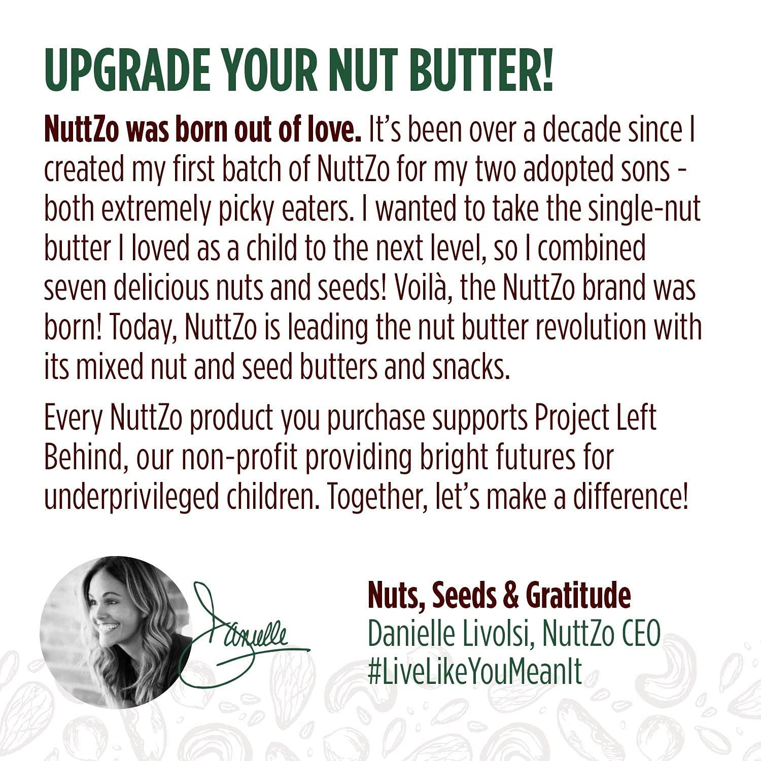 Nuttzo 7 Nut & Seed Butter Chocolate Keto Crunchy 12 oz