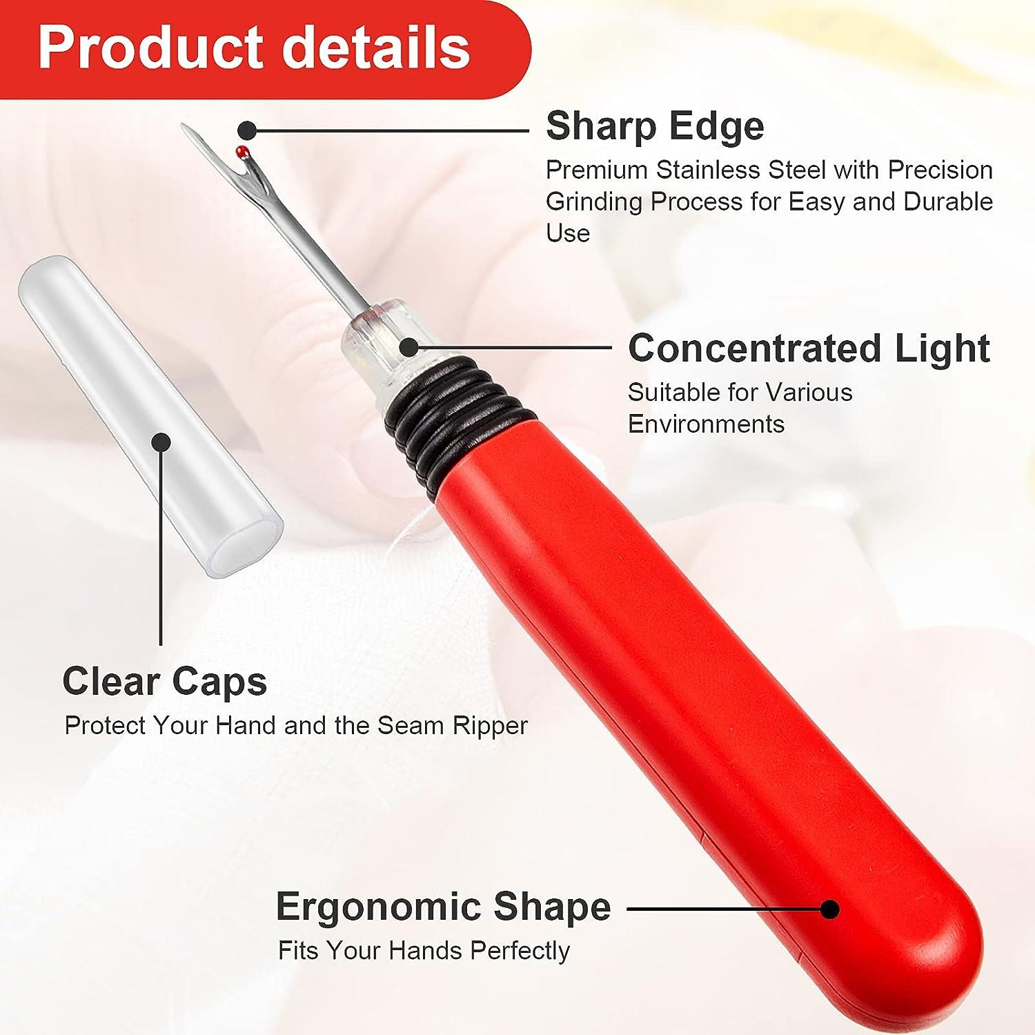 Seam Ripper Tool with Light Kit 2 Piece Large LED Seam Ripper