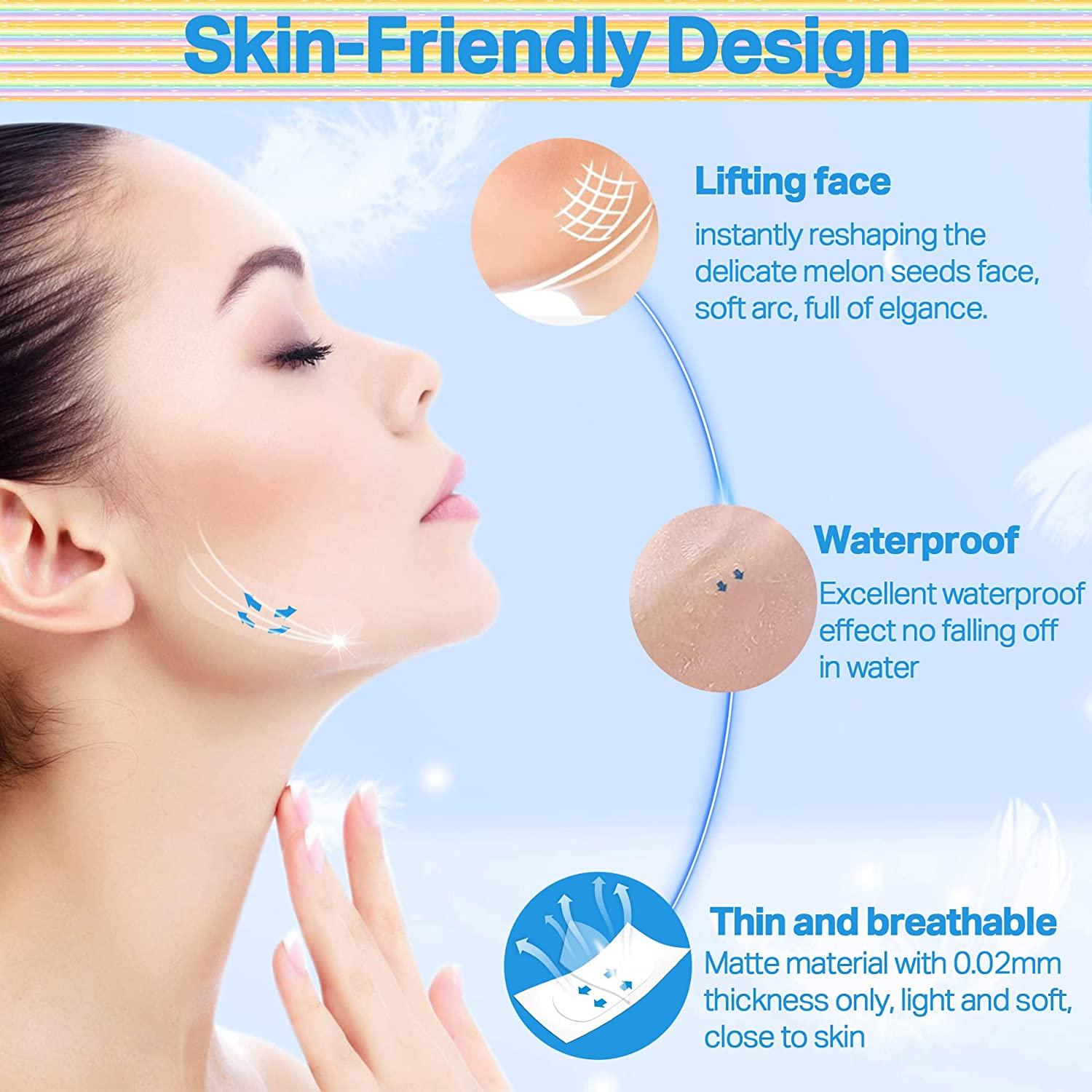 Invisible Face Lift Tape 100 PCS Face & Neck Tapes for Instant