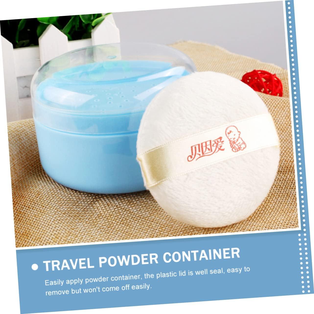 TOYANDONA 4pcs Body Powder Puff Box Travel Container Baby Powder
