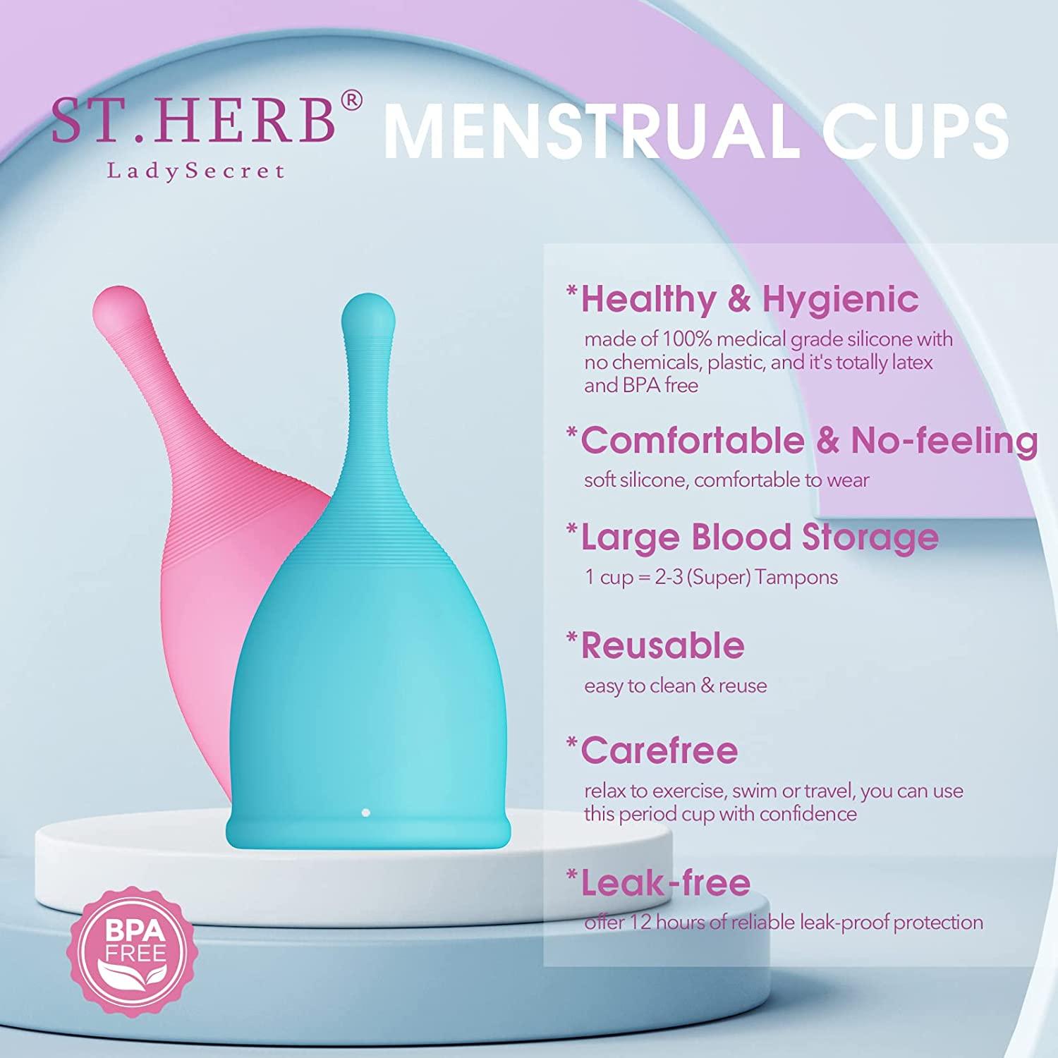 Soft & Flexible Menstrual Cups LeakFree & Reusable Small Size