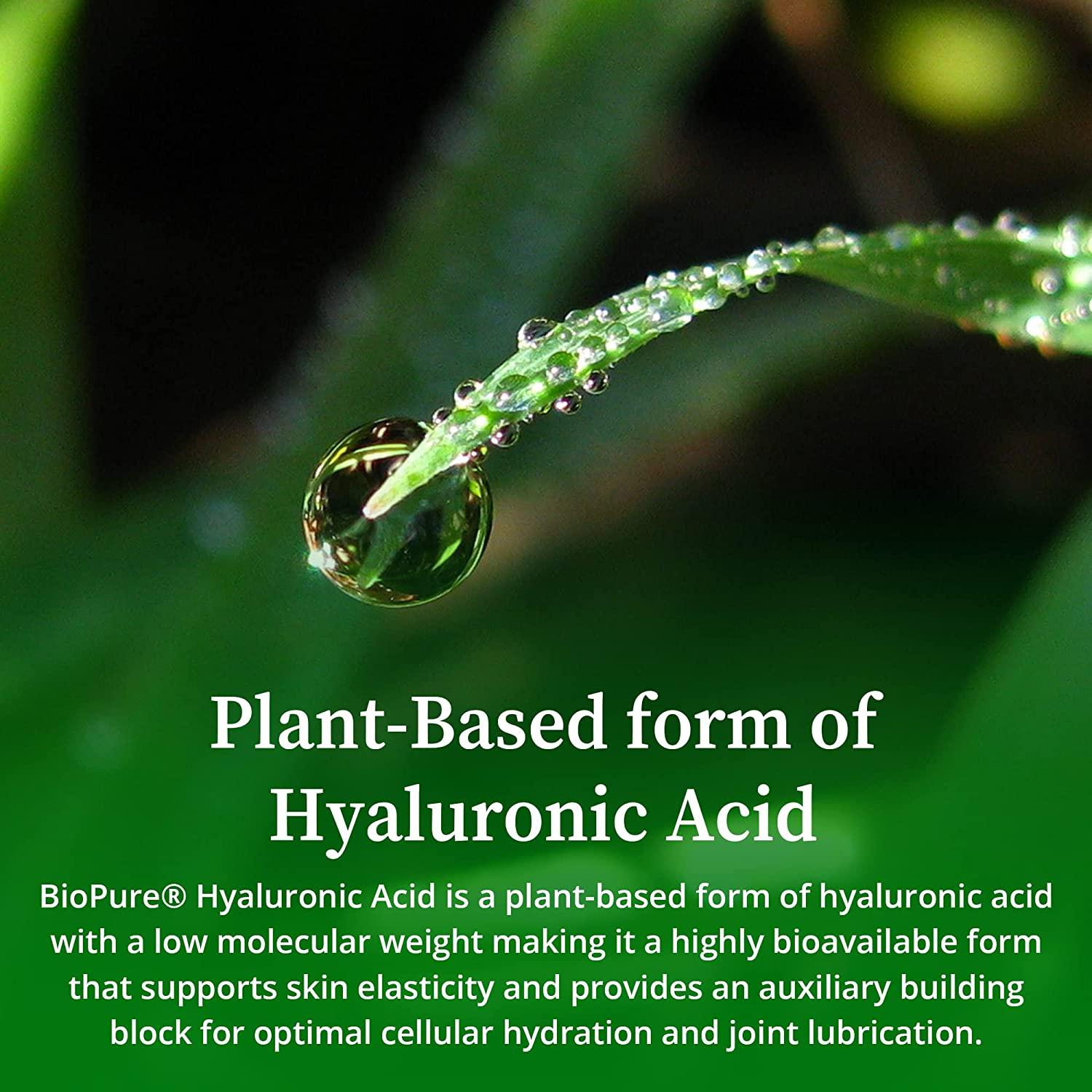 BioPure Hyaluronic Acid Liquid Solution All Natural, PlantBased Form