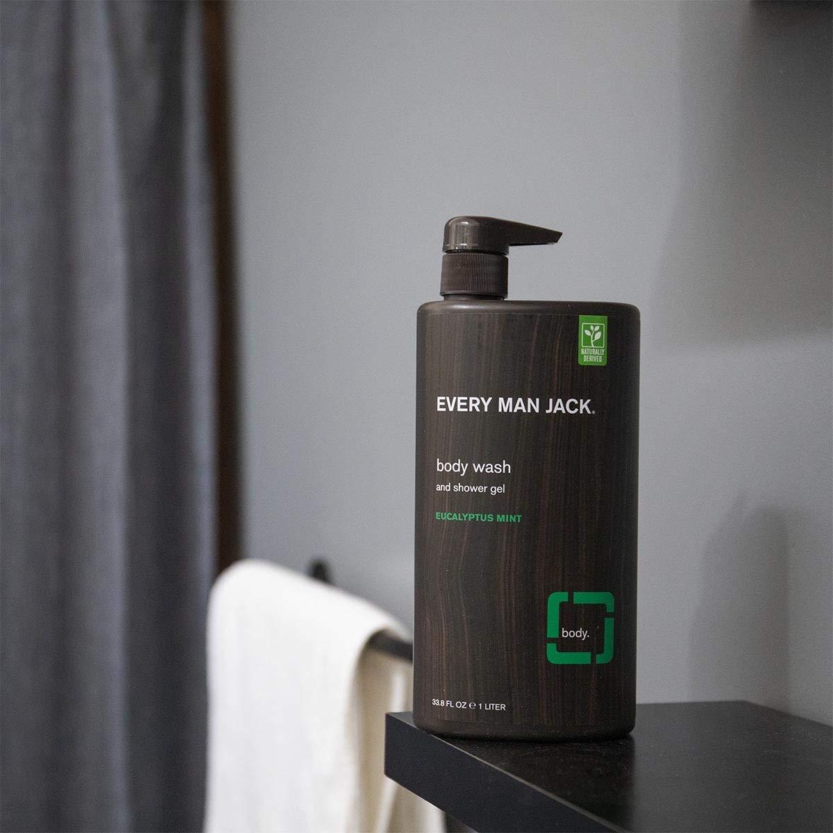 Every Man Jack Body Wash, Eucalyptus Mint, 33.8Ounce