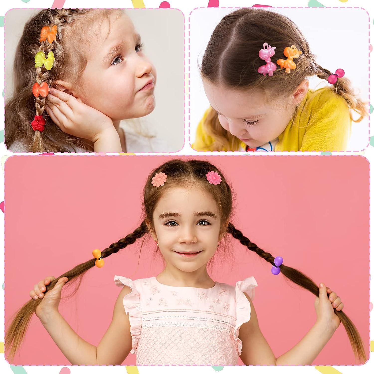 Girls Children's Cute Bow Hair Clips Set Decorative Hair