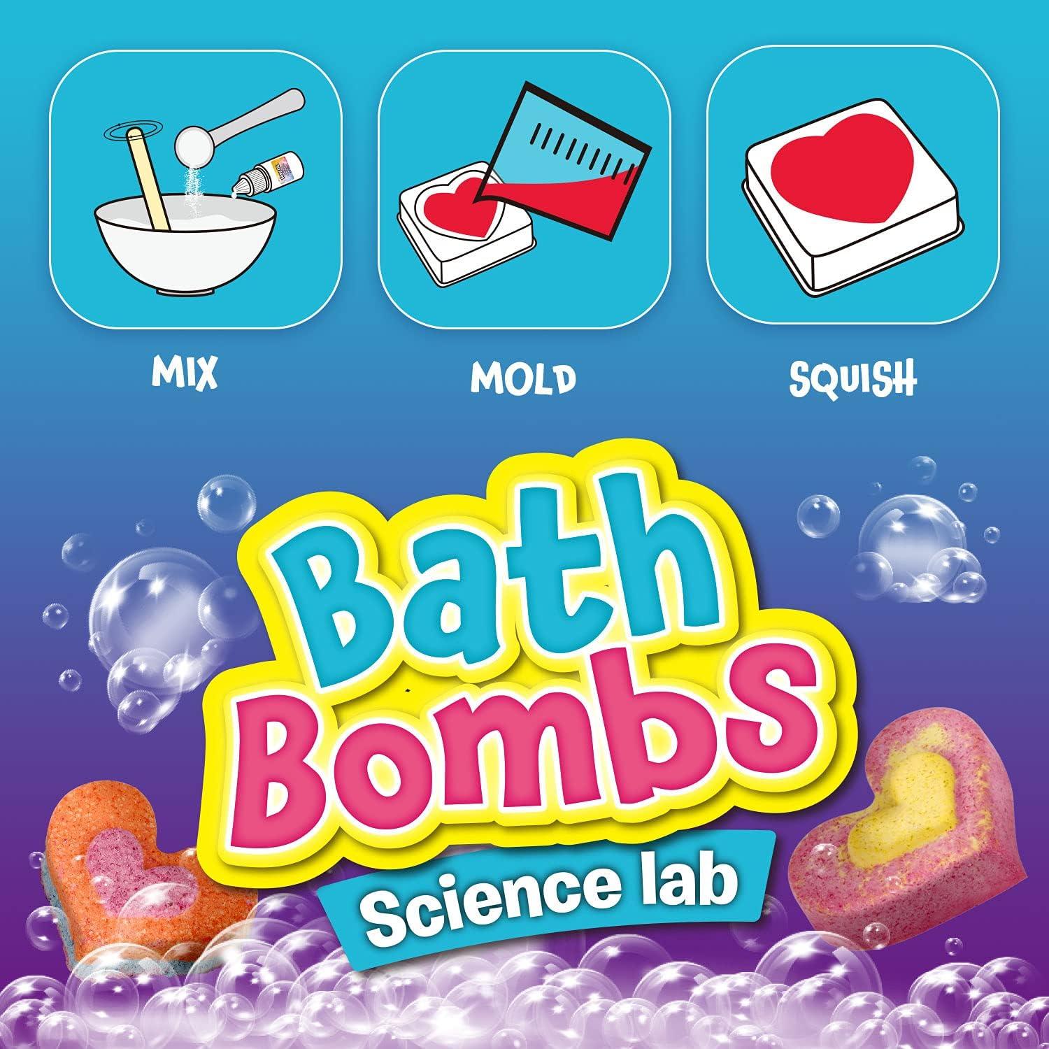 XXTOYS Bath Bombs Science Lab - Create 10 Bath Bombs Bath Toys for