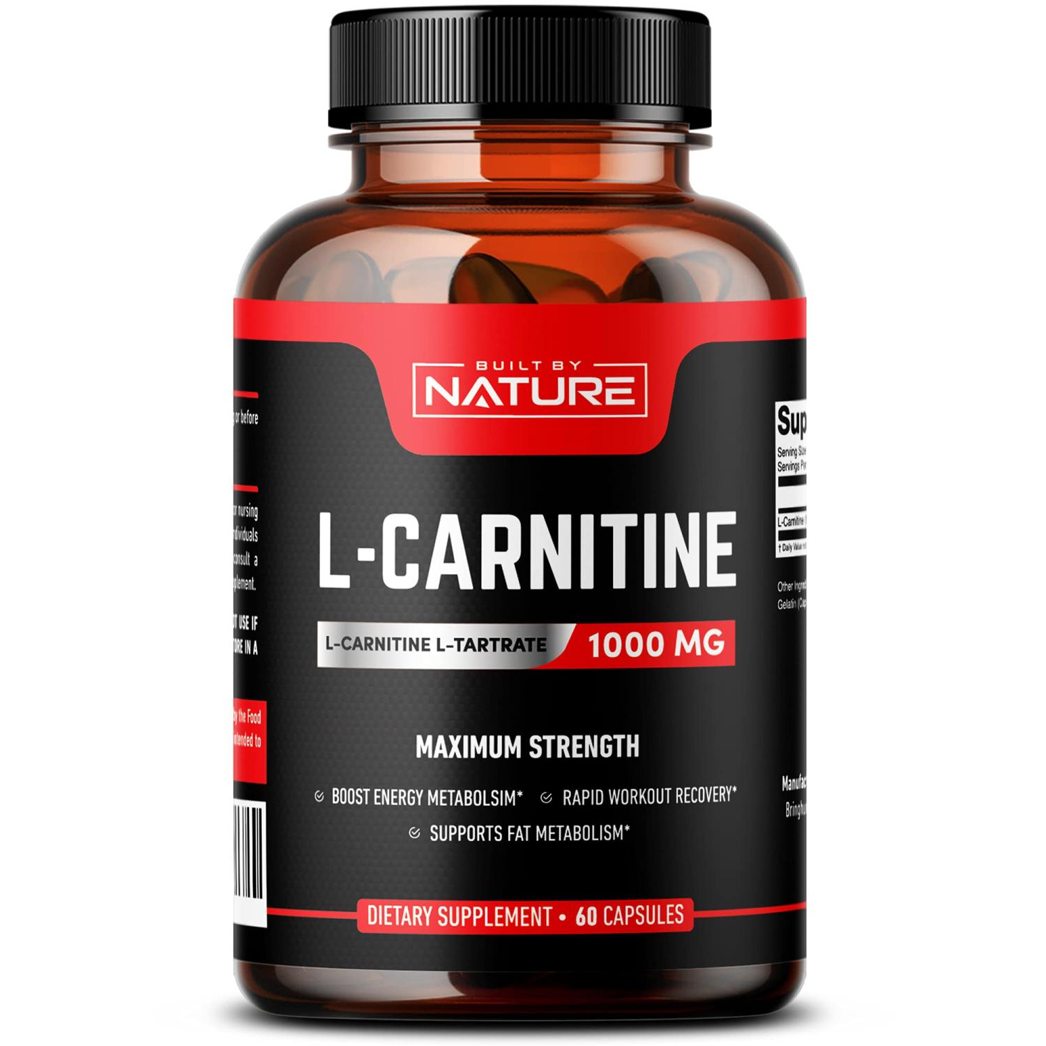 L Carnitine 1000mg Capsules from LCarnitine Tartrate (LCLT), Extra