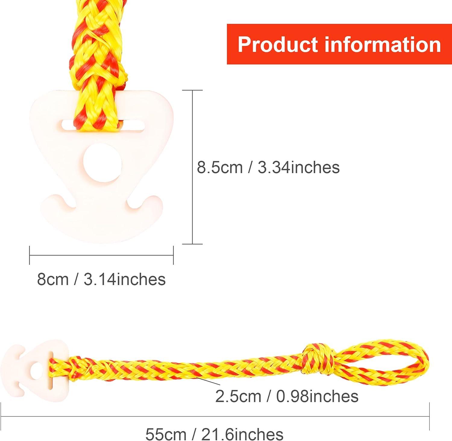 2 Pack Towable Tube Tow Rope Connector Water Sports Accessories for