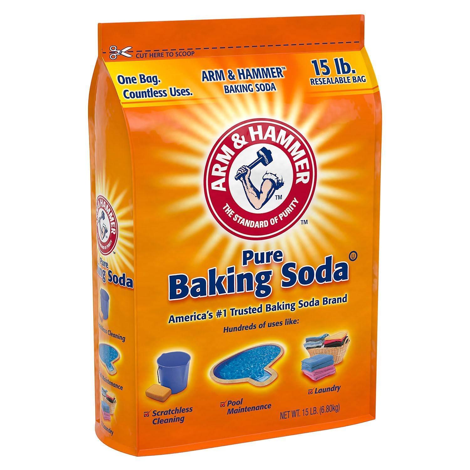 15 Pound Bags of Pool Cleaner Arm and Hammer Baking Soda 15 Pound (Pack