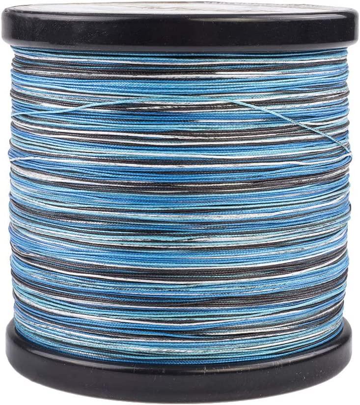Hercules Super Cast 1000M 1094 Yards Braided Fishing Line 80 LB Test for  Saltwater Freshwater PE Braid Fish Lines Superline 8 Strands