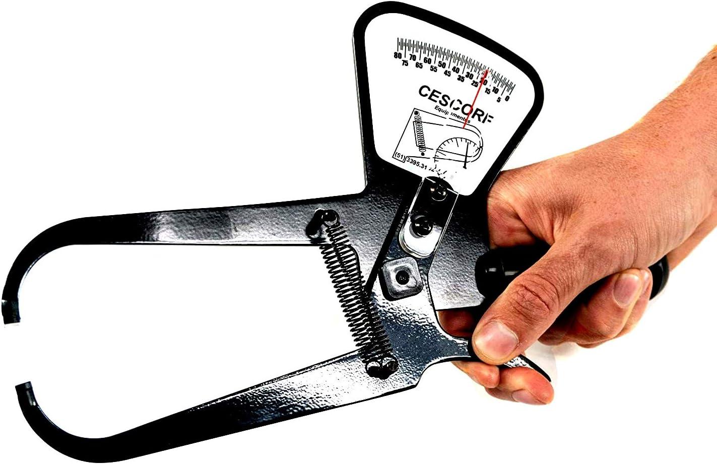 Cescorf Skinfold Body Fat Caliper with Case and Anthropometric Tape