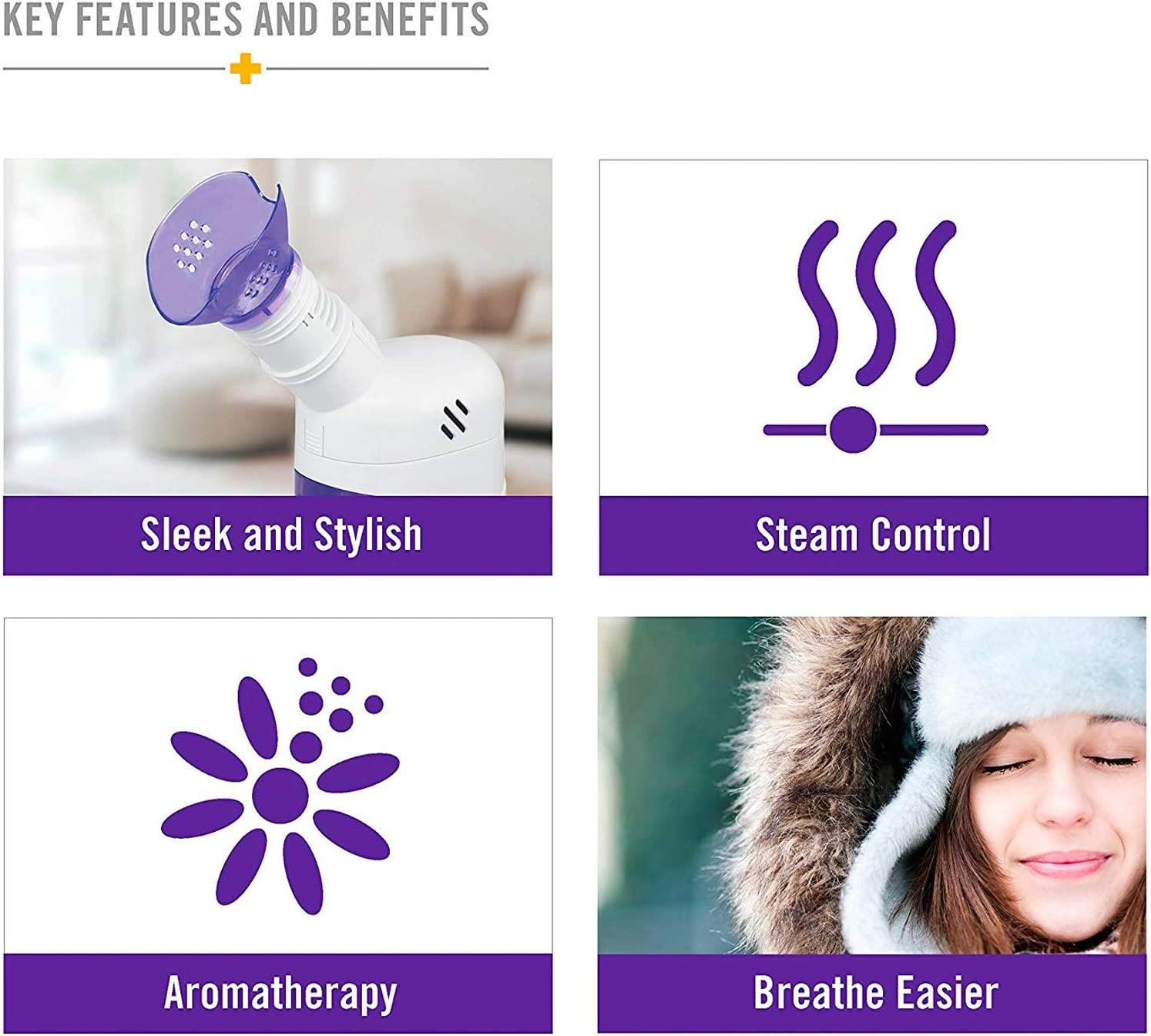 MABIS Facial Steamer, Steam Inhaler, FSA Eligible, Vaporizer or Vocal