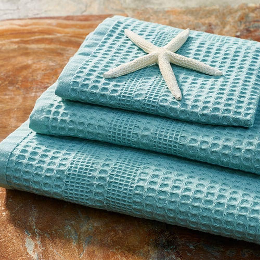 GILDEN TREE Waffle Towels Quick Dry Lint Free Thin, Bath Towel 4 Pack,  Classic Style (White)