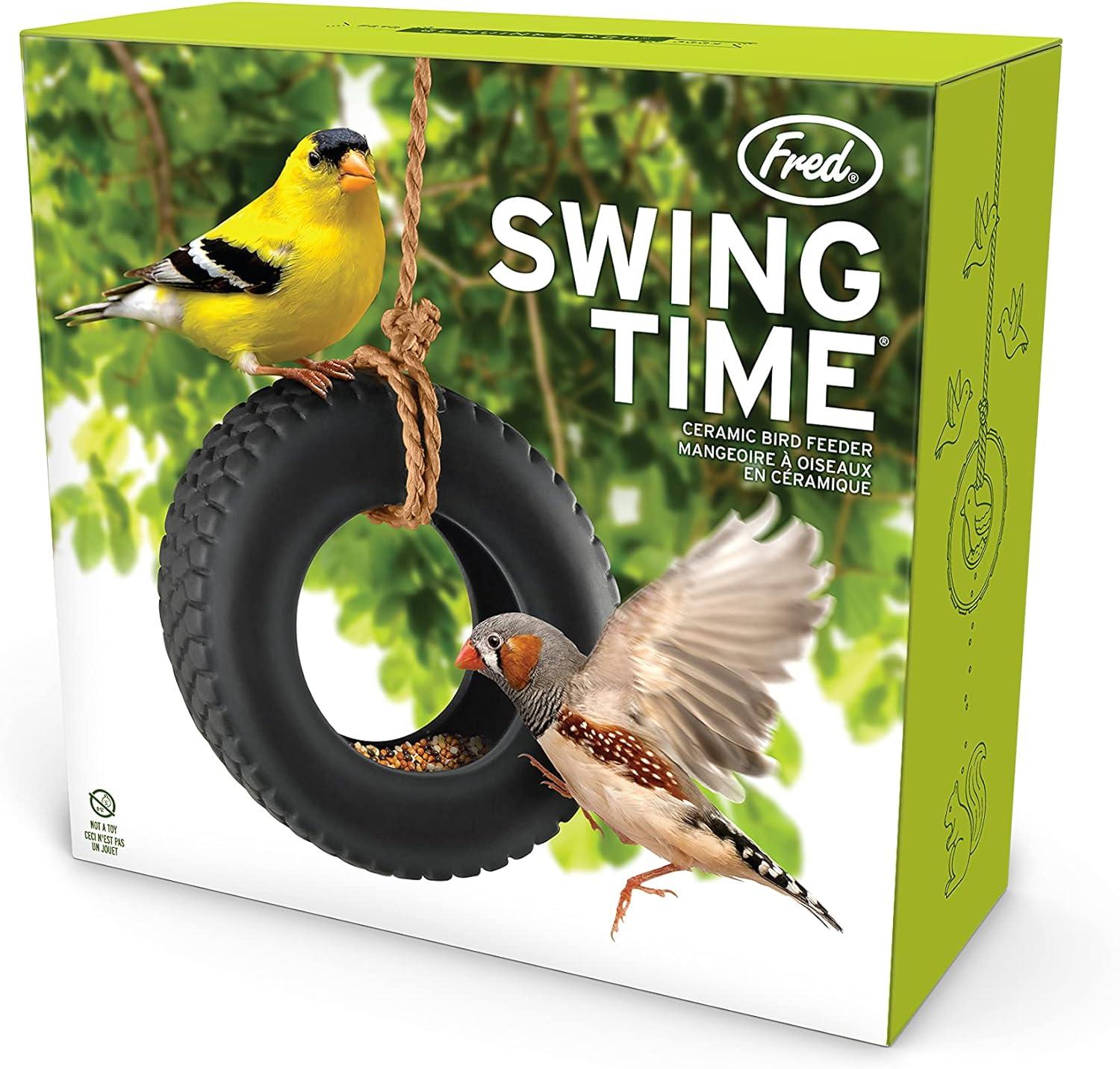 Fred SWING TIME Ceramic Bird Feeder