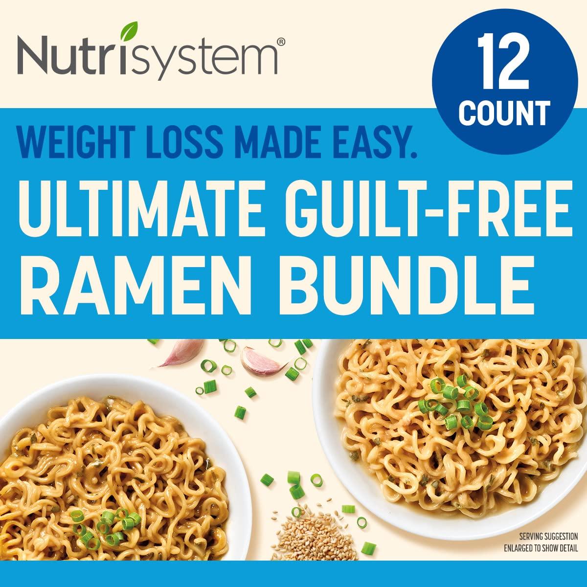 stak Politik etisk Nutrisystem® Ultimate Ramen Noodles Lunch Bundle - 10g of Protein, Support  Healthy Weight Loss with Guilt-Free, Easy-to-Prepare Noodle Bowls, 12ct