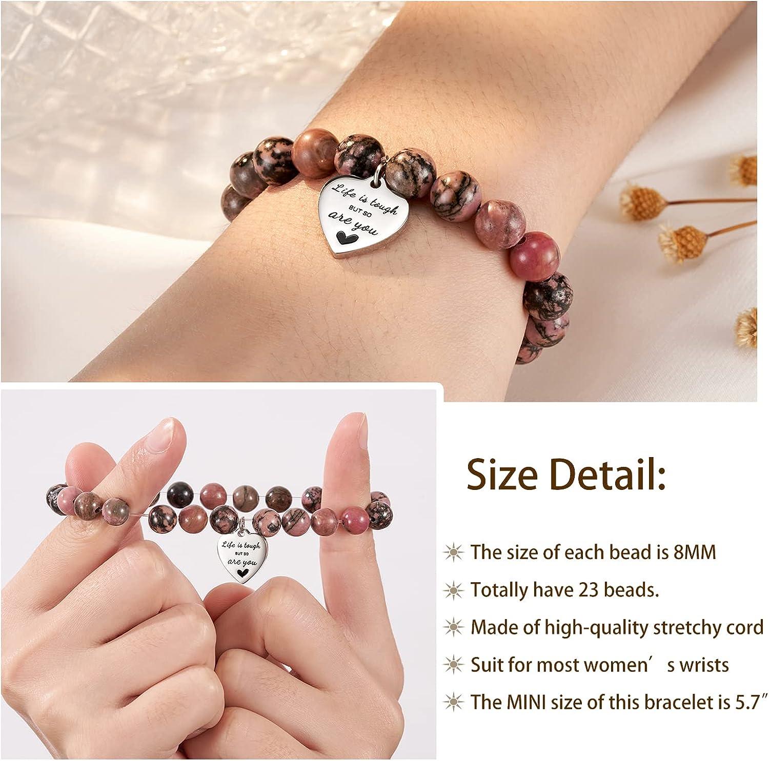 Lanqueen Get Well Soon Natural Stone Bracelet Inspirational
