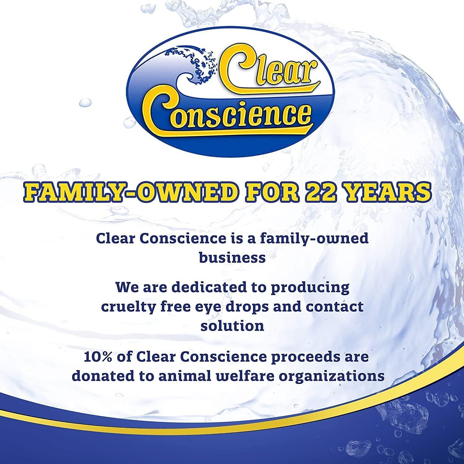 Clear Conscience Contact Lens Solution 12oz MultiPurpose Soft and