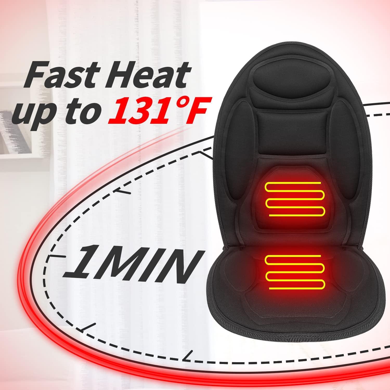 car seat vibrating massage cushion Vibration Car Seat Massager Cushion with Heat