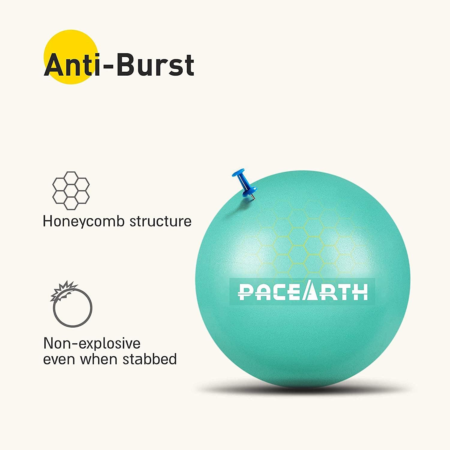 Small Exercise Ball, 9 inch Pilates Ball, Barre Ball with Air Pump Yoga