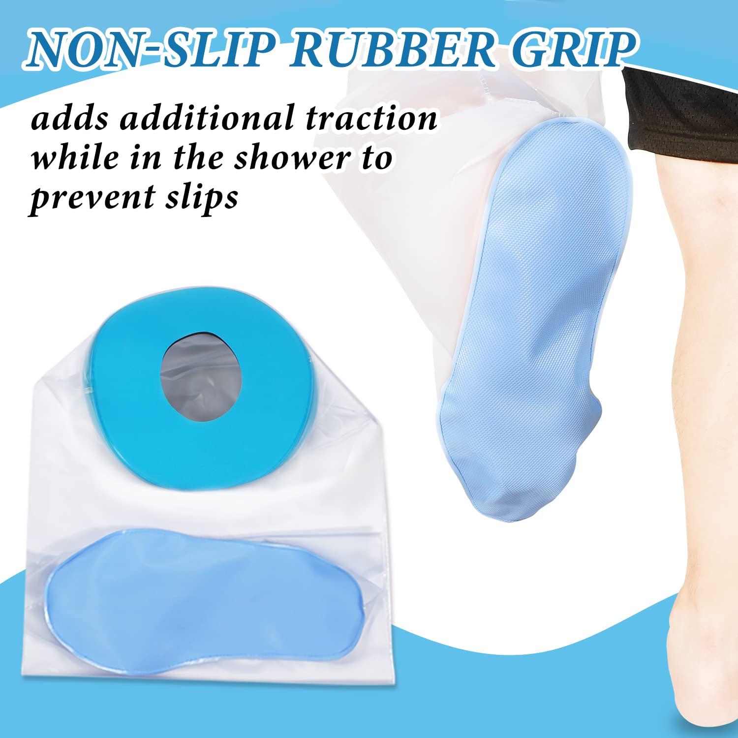 Sumifun Waterproof Extra Large Leg Cast Cover Adult Shower Protector with NonSlip Padding