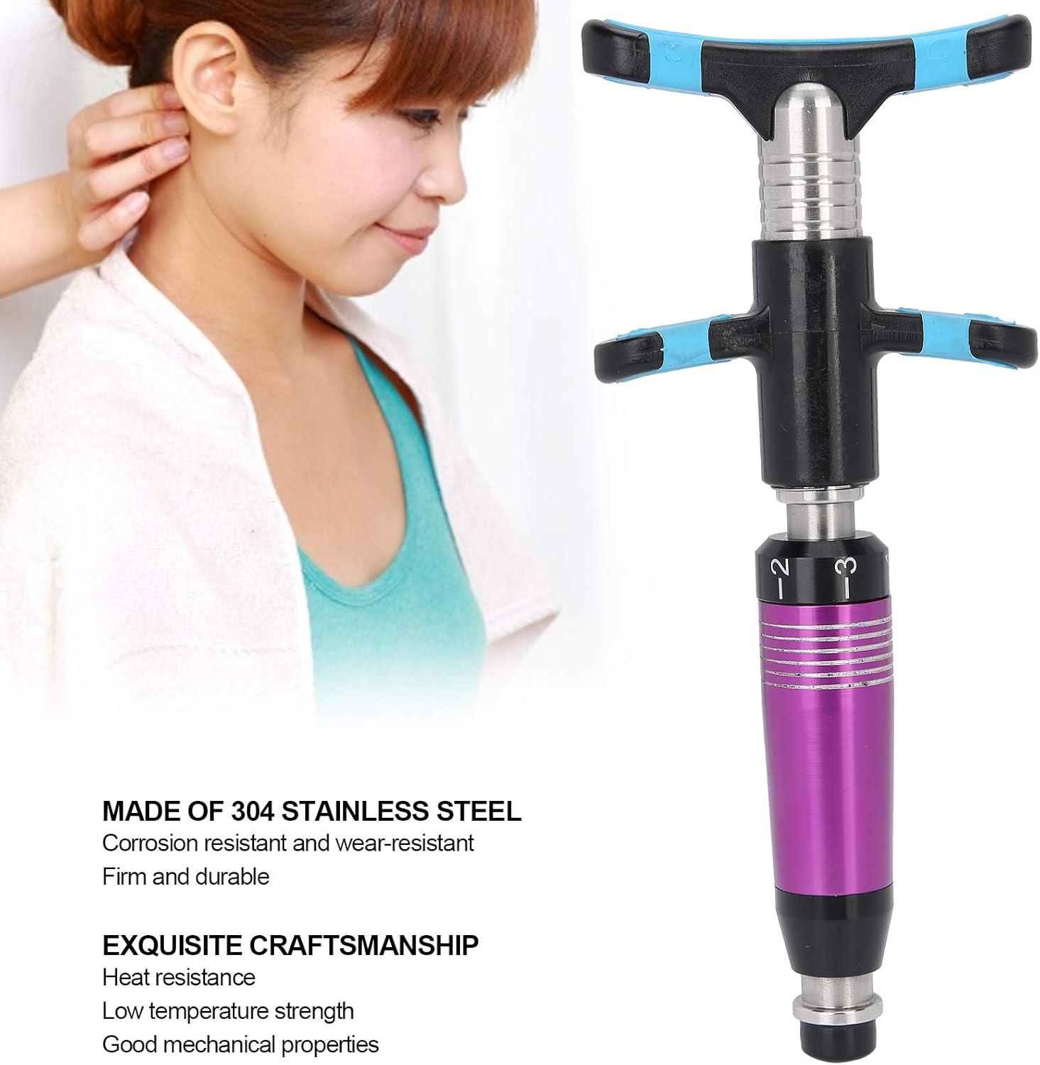 6-Stage Chiropractic Adjustment Tool | Portable Spinal Activator for ...