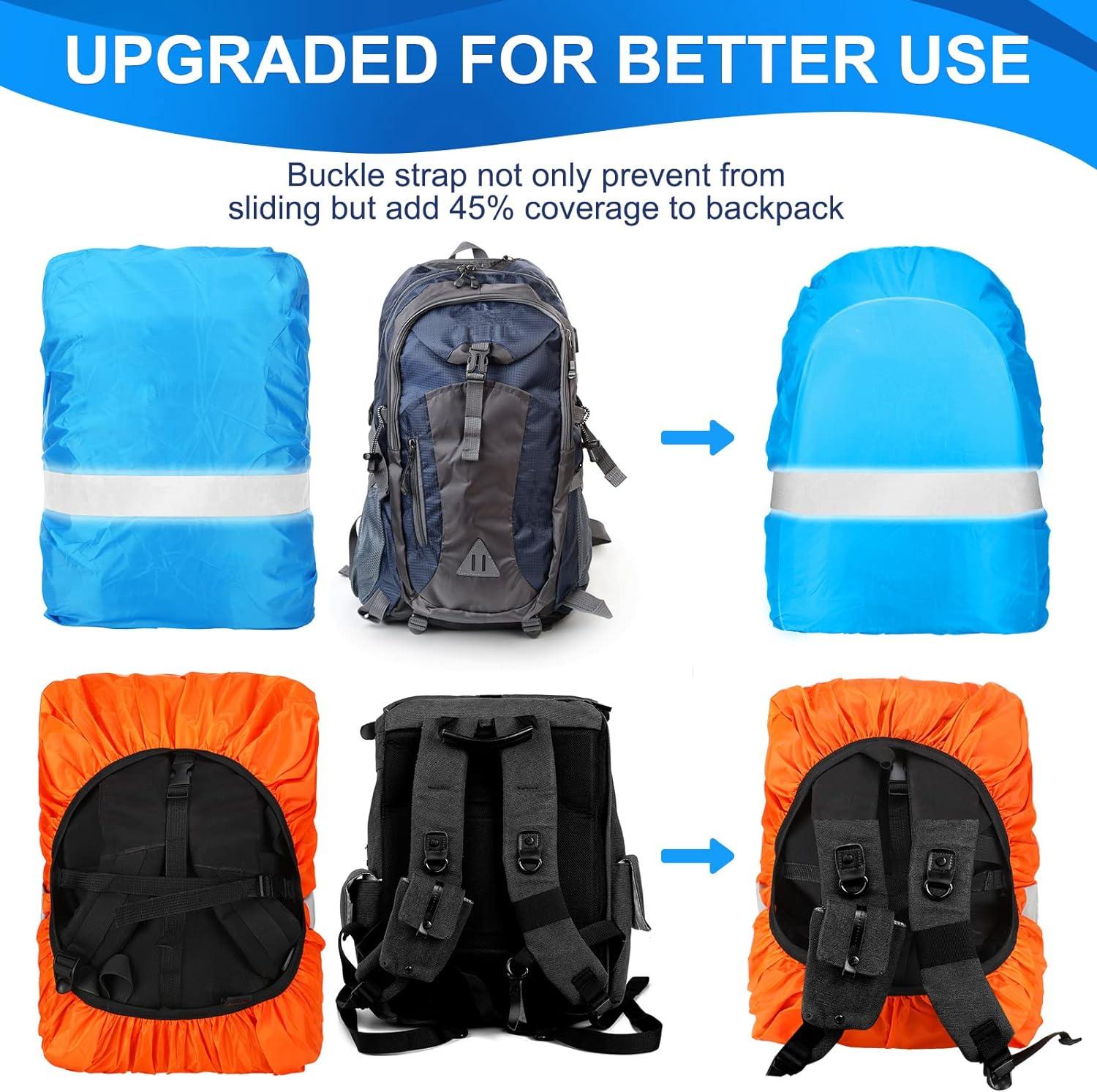 6 Pcs Woanger Waterproof Rain Cover for 20-60 L Backpacks | Ultralight,  Reflective Strip, Adjustable Buckle | Ideal for Hiking, Camping, Cycling |  Buy Now with Express International Delivery | GoSupps.com