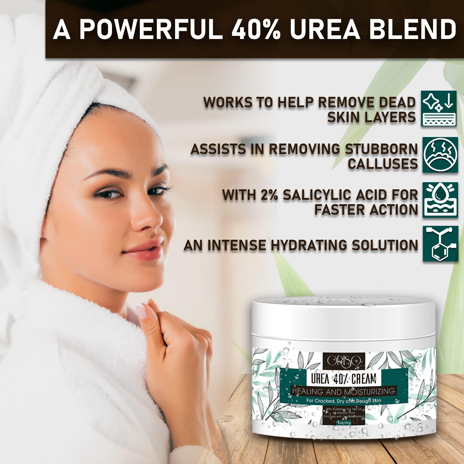 Urea Cream 40 Percent Intensive Hydration for Dry and Cracked Heels
