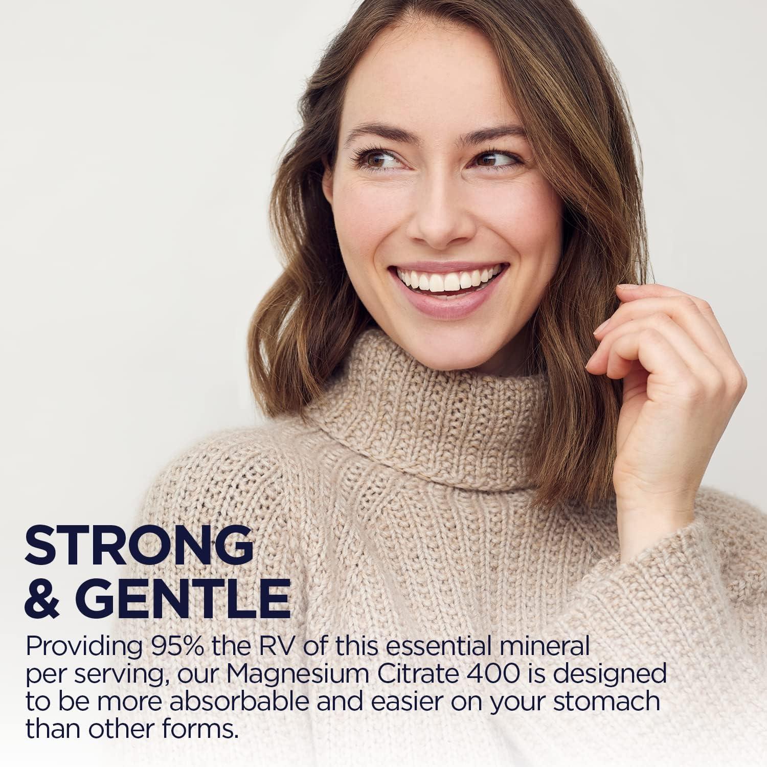 KAL Magnesium Citrate 400mg Supplement for Muscle Function & Nerve