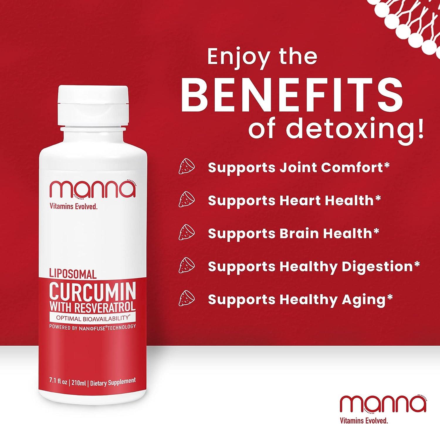 Manna Vitamins Evolved Curcumin with Resveratrol Liposomal Curcumin