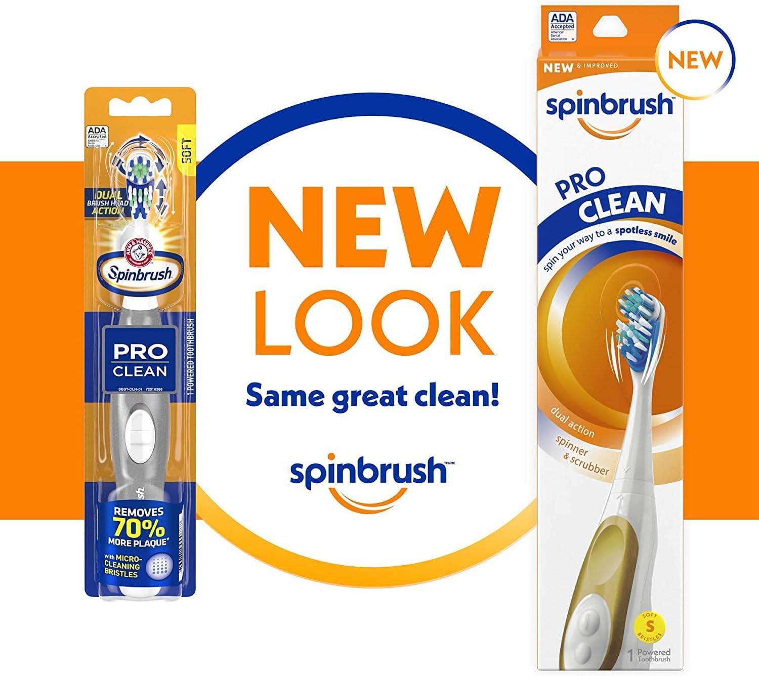 Arm & Hammer SpinBrush ProClean Replacement Brush Heads Medium 2 ea