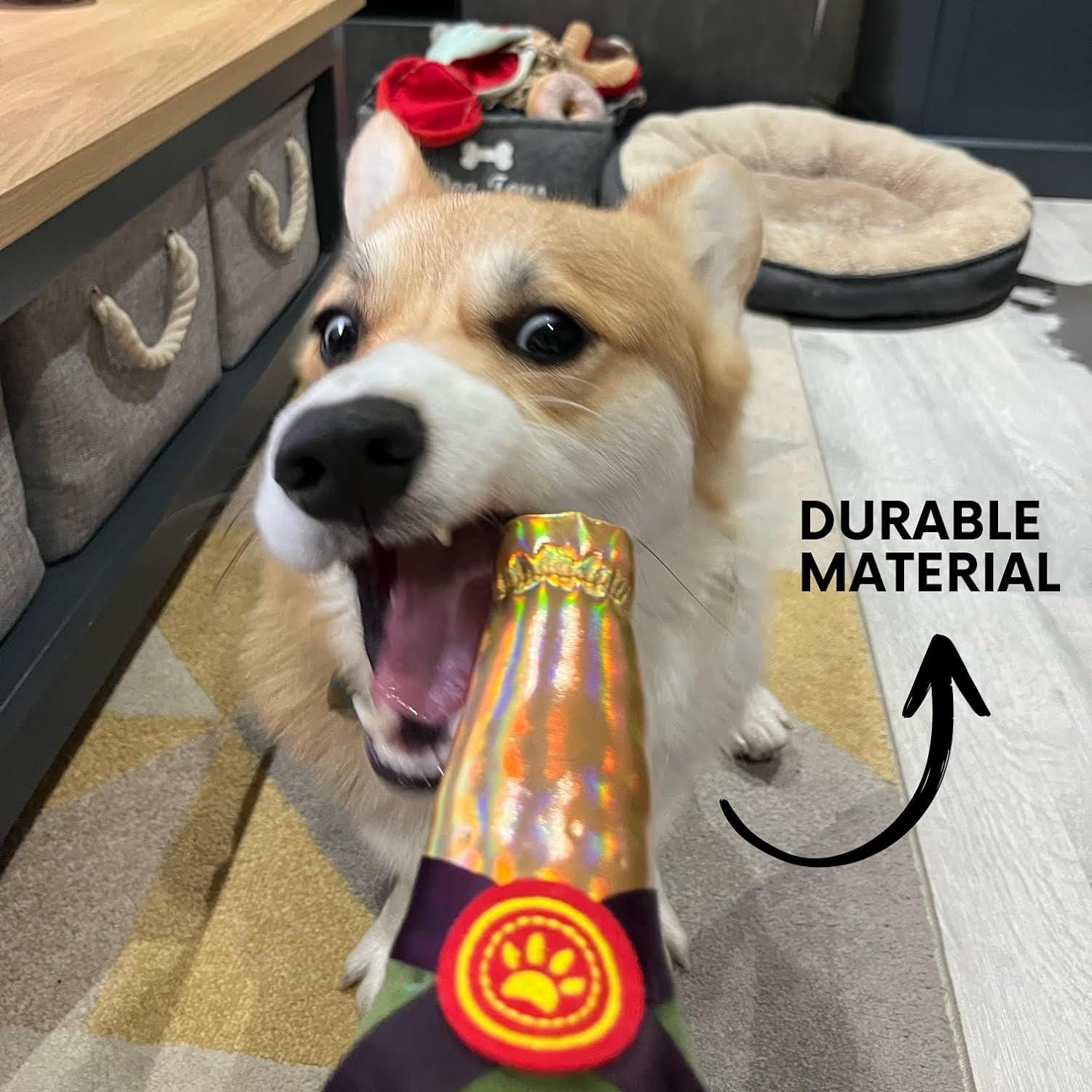 Chipet Studio Champagne Shape Dog Squeaky Chew Toy - Interactive Toy for  Small, Medium, and Large Dogs - Perfect Birthday Gift and Festival Reward |  Buy Now with Express International Delivery | GoSupps.com