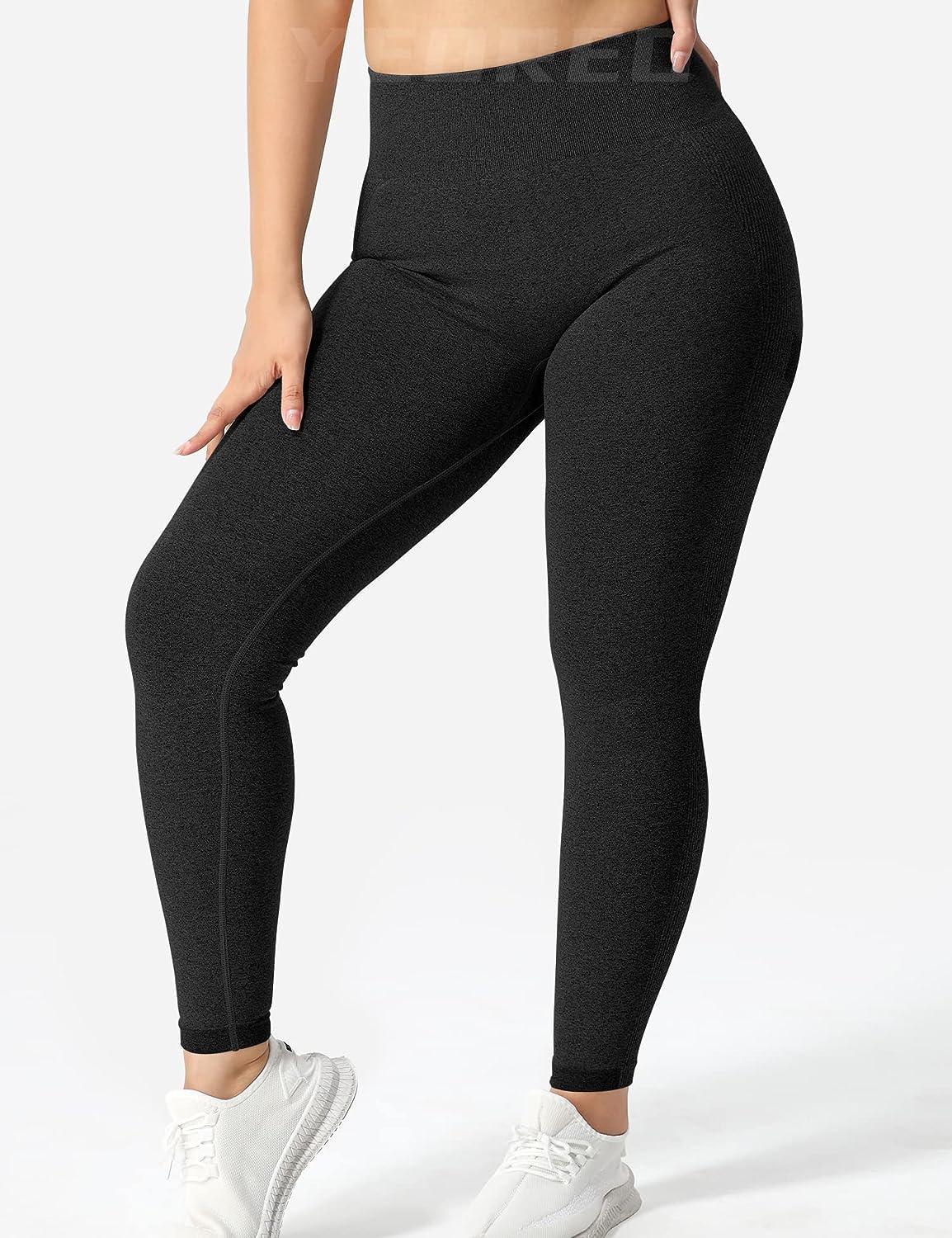 Buy YEOREO Women's Scrunch Booty Lifting Workout Leggings Seamless High  Waisted Butt Yoga Pants Slimming Tights, #0 Ruched Black, Medium at