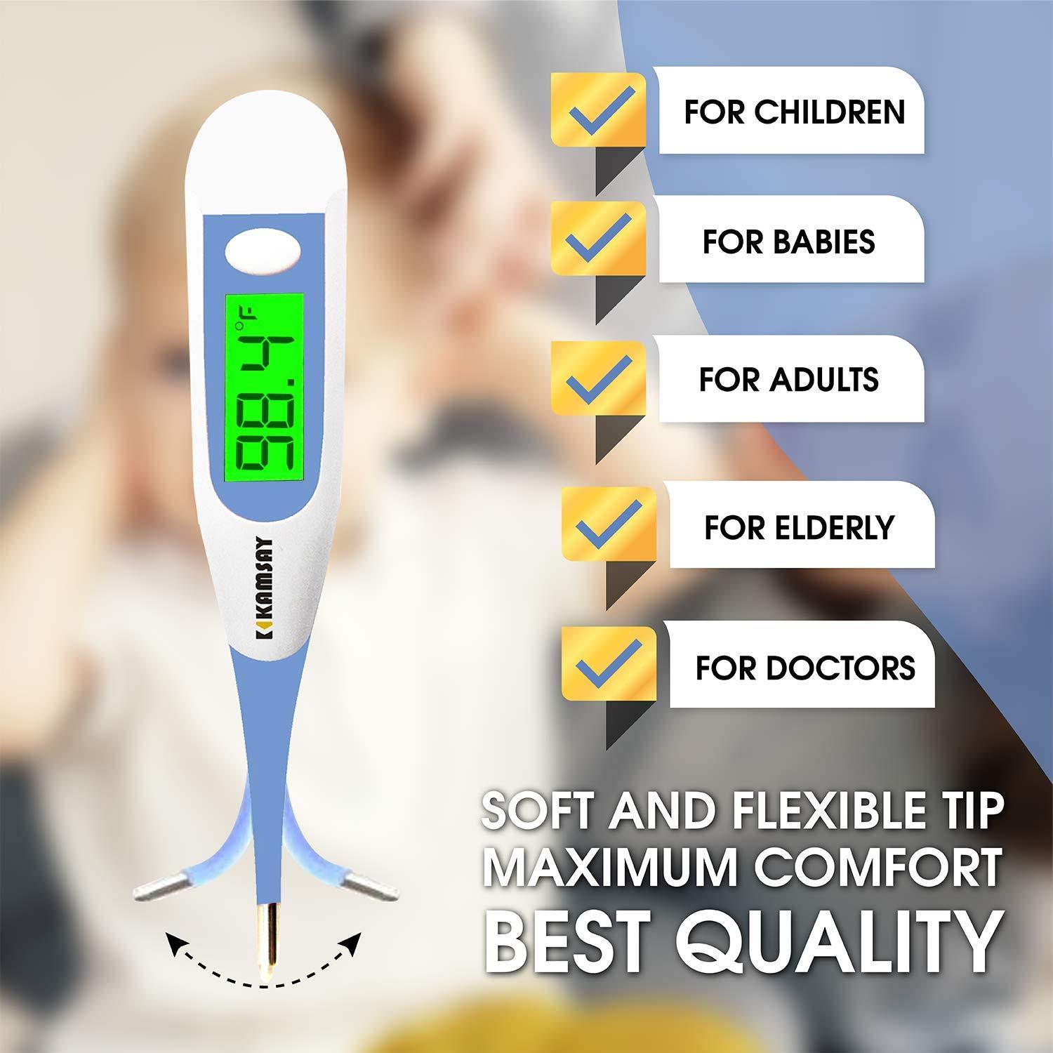 10 Second Fast Reading Thermometer for Adults, Baby, Digital Oral