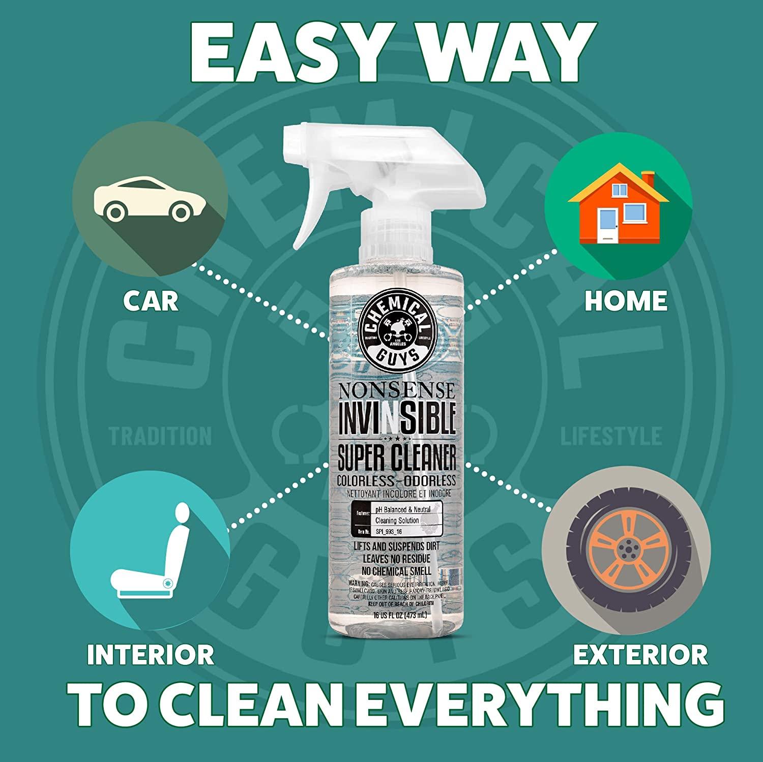 Chemical Guys SPI_993_16 Nonsense All Surface Cleaner (Works on Vinyl,  Rubber, Plastic, Carpet & More) Safe for Home, Garage, Cars, Trucks, SUVs,  Jeeps, Motorcycles, RVs & More, 16 fl. Oz, Unscented Nonsense