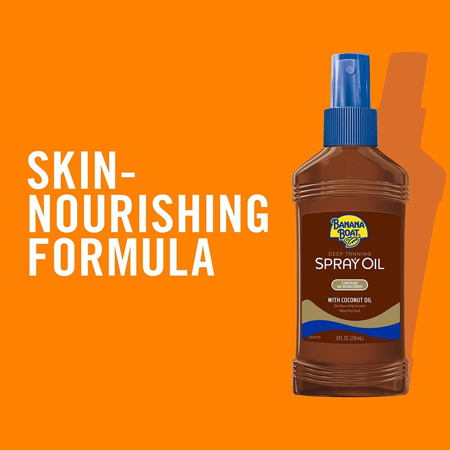 Banana Boat Deep Tanning Oil, Reef Friendly, Pump Sunscreen Spray with