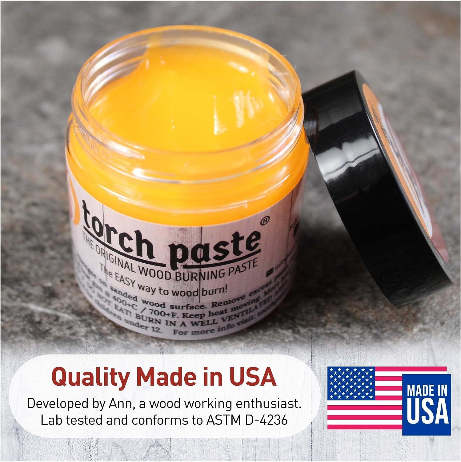 WOOD BURN LIQUID Torch Paste for Easy to Apply Craft Burnt Leather