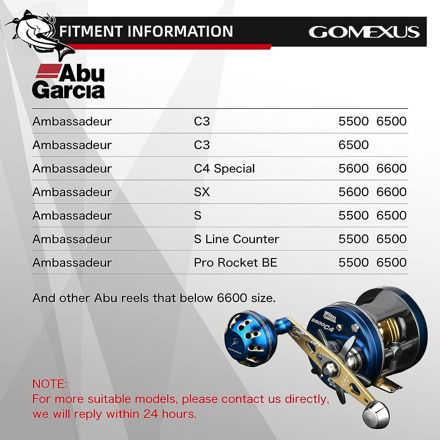 GOMEXUS Power Handle for Abu Garcia Ambassadeur C3 C4 S SX 5500
