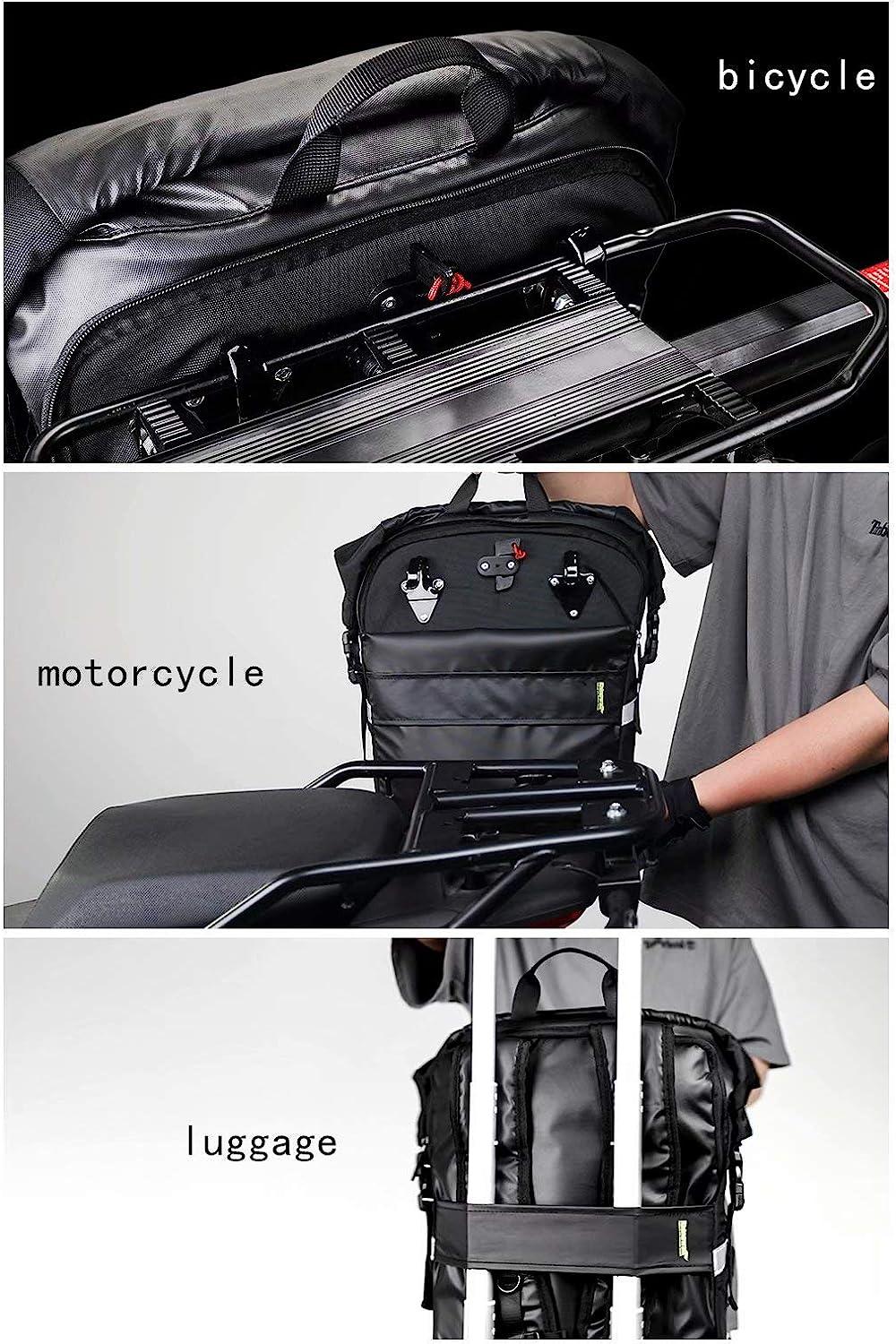  Rhinowalk Motorcycle Saddle Bag Waterproof Motor Luggage Pack  Motorbike Side Bag 20L Quick Release Pannier Bag Motorcycle Accessories  (Green, 1 Pack) : Automotive