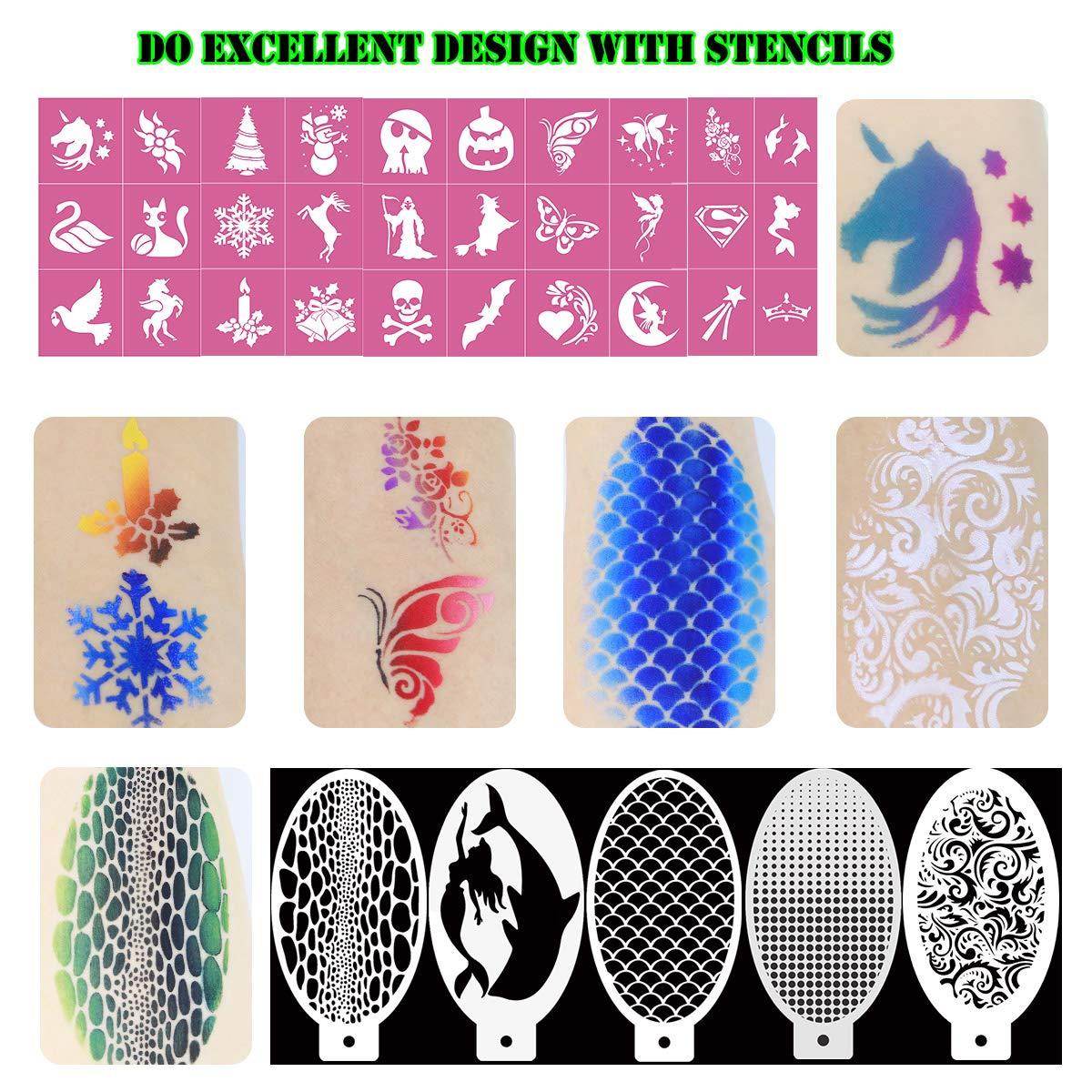 Face Paint Stencils Set Makeup Art Painting Premium Material for Kids  Smooth Half Face Use 