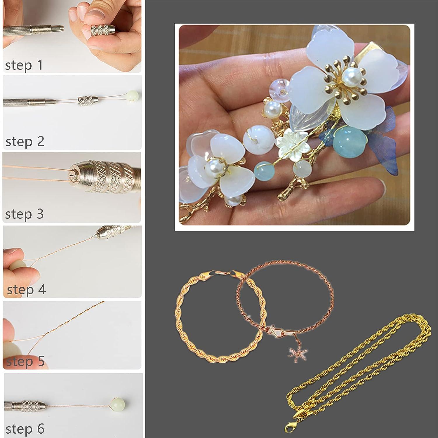 4 Rolls Copper Wire Hand Jewellery Jewelry and Jewelry Wire Bracelet Making  Supplies